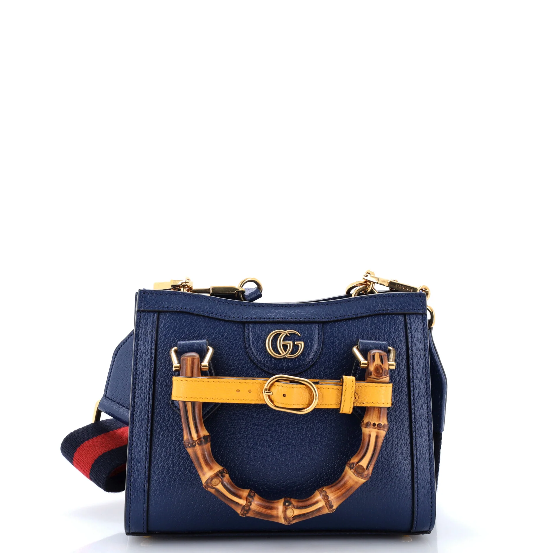 Diana NM Bamboo Handle Tote Leather Mini