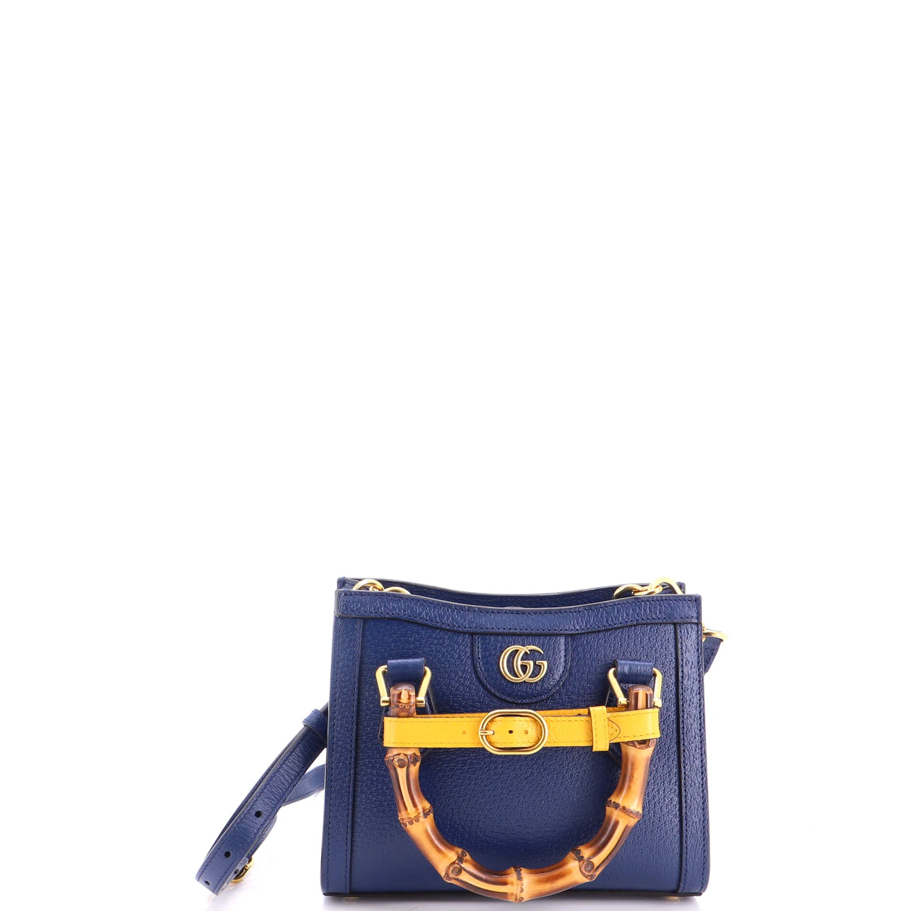 Diana NM Bamboo Handle Tote Leather Mini