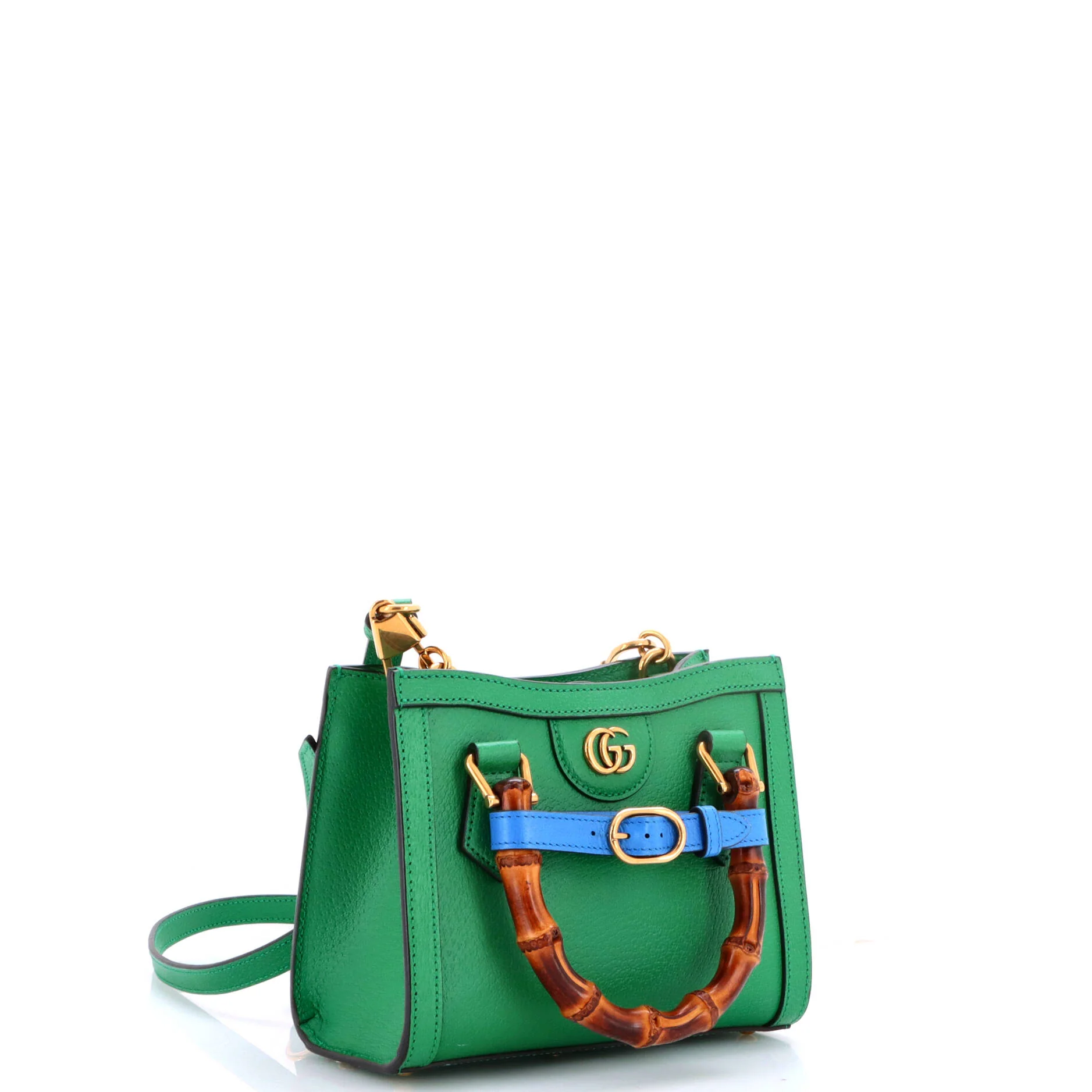 Diana NM Bamboo Handle Tote Leather Mini - Image 2