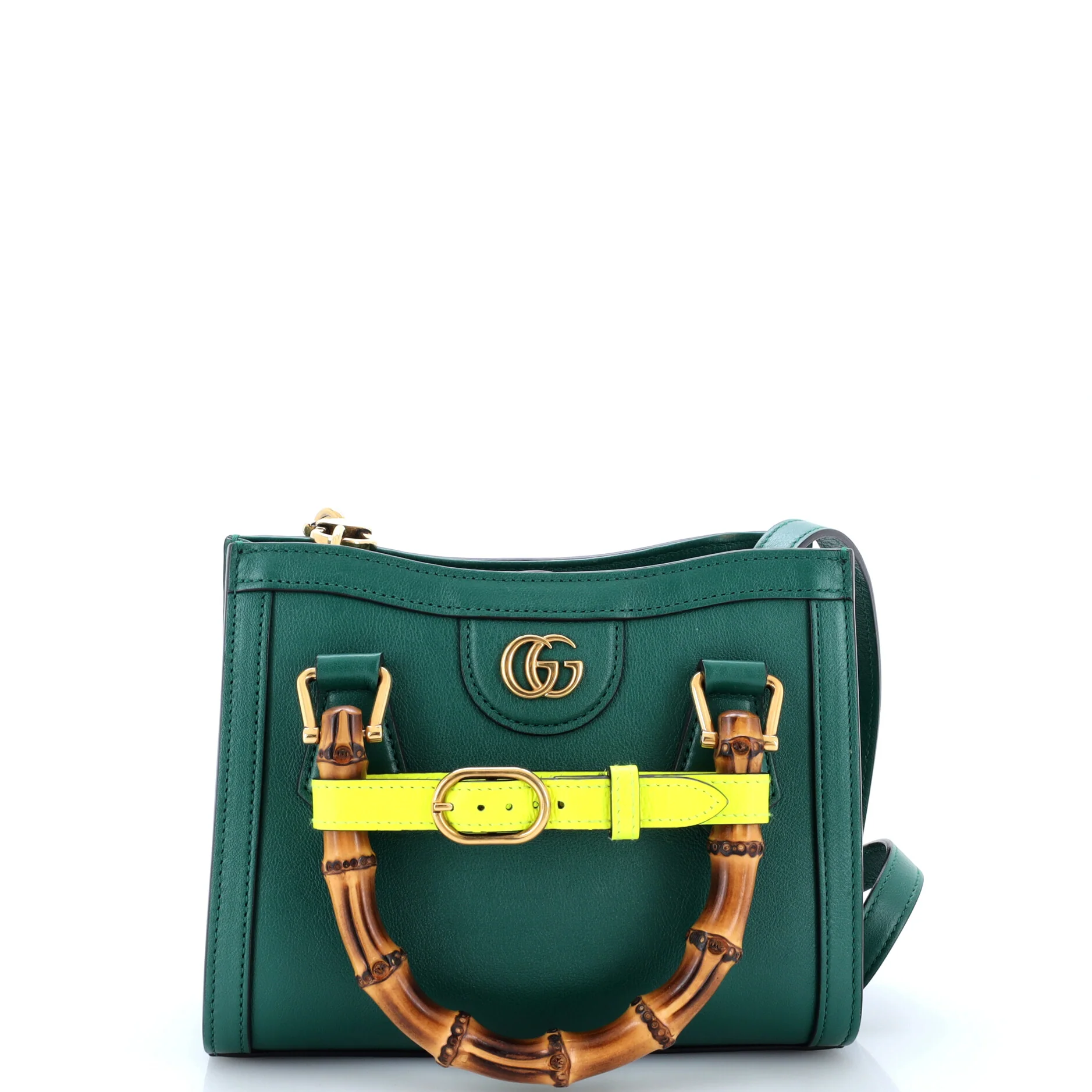 Diana NM Bamboo Handle Tote Leather Mini