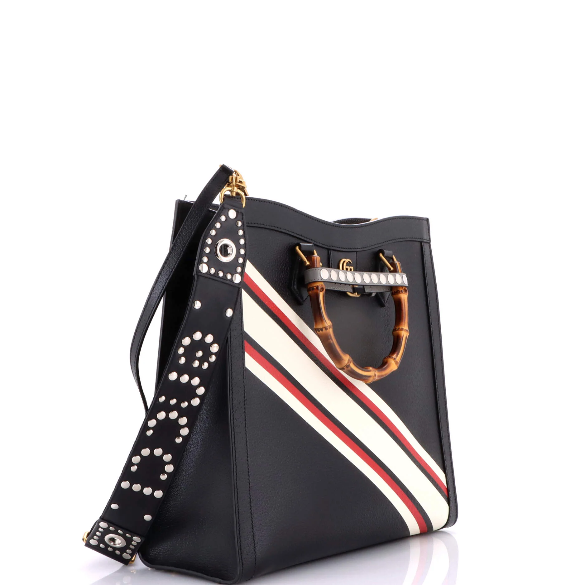 Diana NM Bamboo Handle Tote Printed Leather Large - Image 2