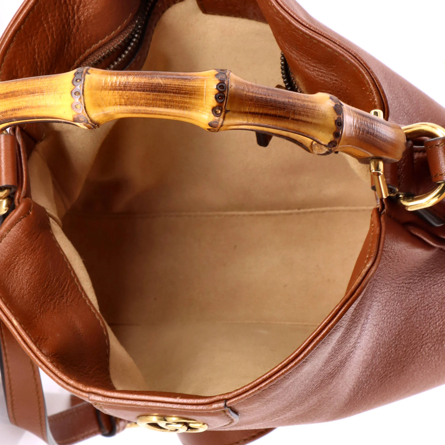 Diana NM Bamboo Shoulder Bag Leather Small - Image 5