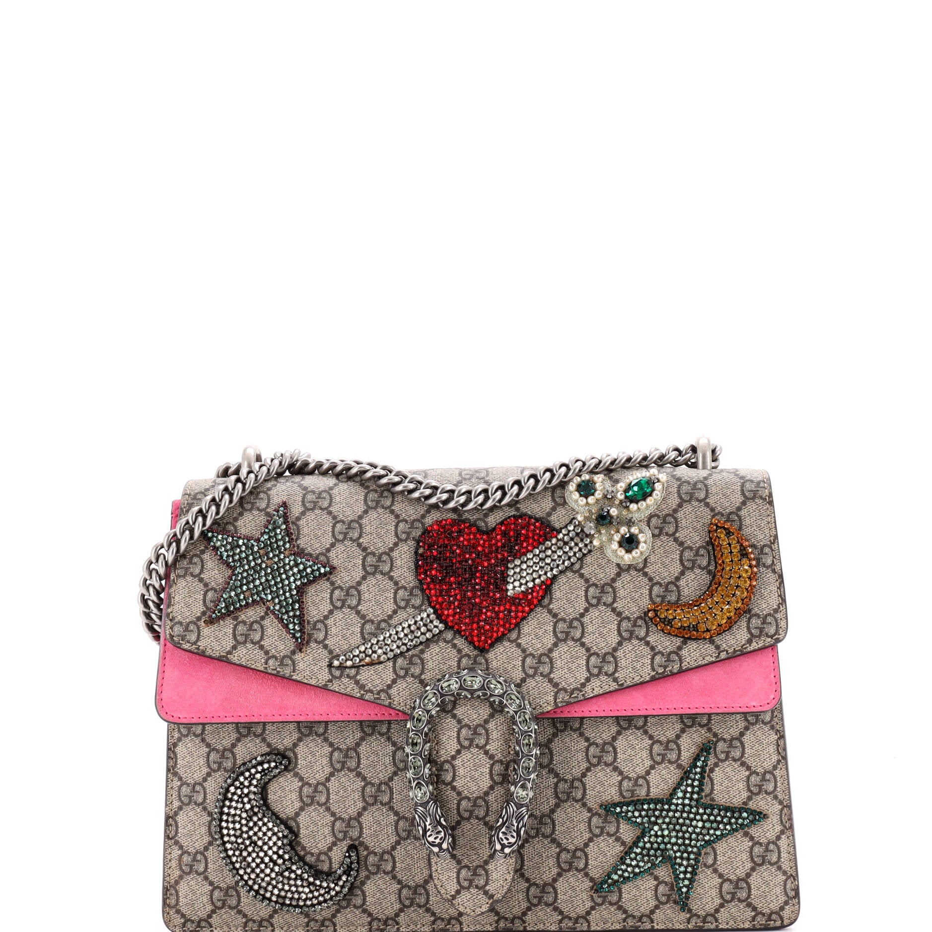 Dionysus Bag Embellished GG Coated Canvas Medium