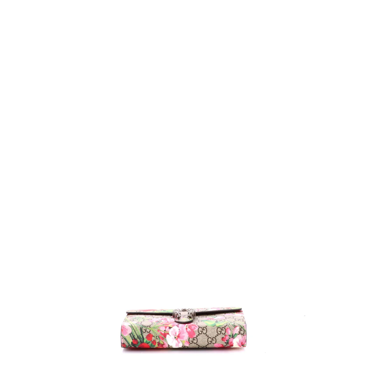 Dionysus Chain Wallet Blooms Print GG Coated Canvas Small - Image 4