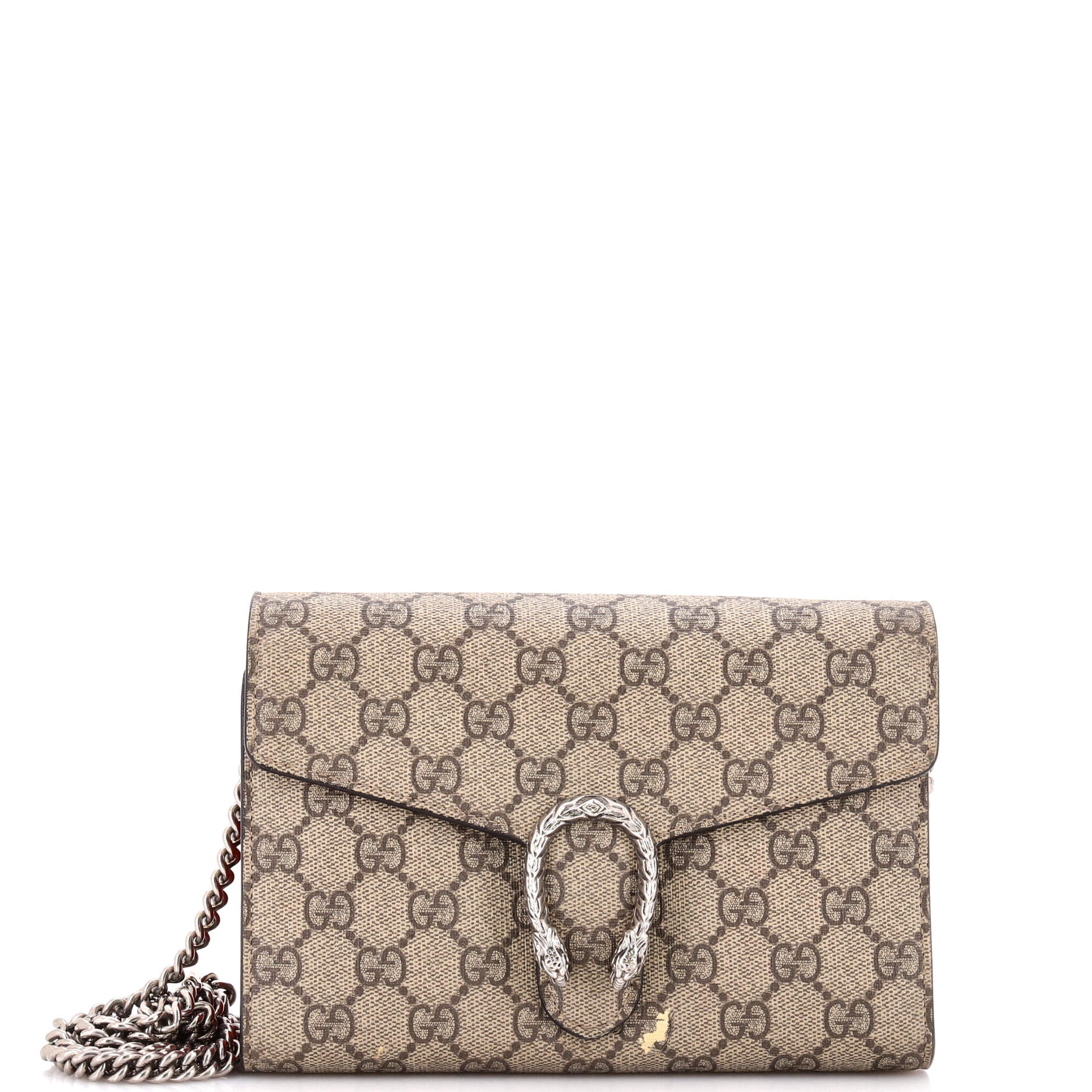 Dionysus Chain Wallet GG Coated Canvas Small