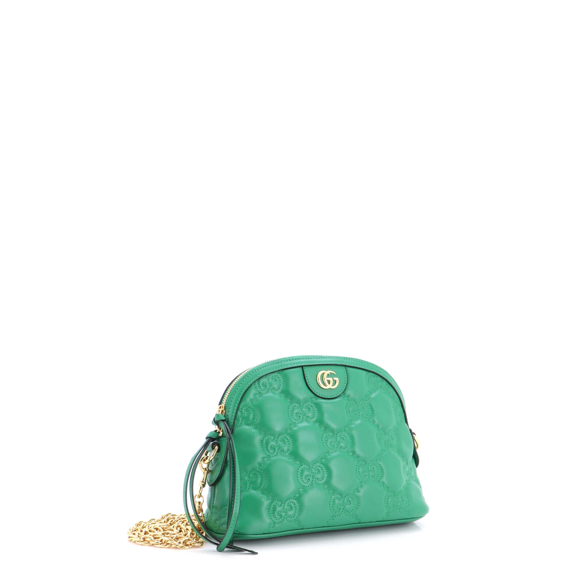 Dome Chain Zip Shoulder Bag GG Matelasse Leather Small - Image 3