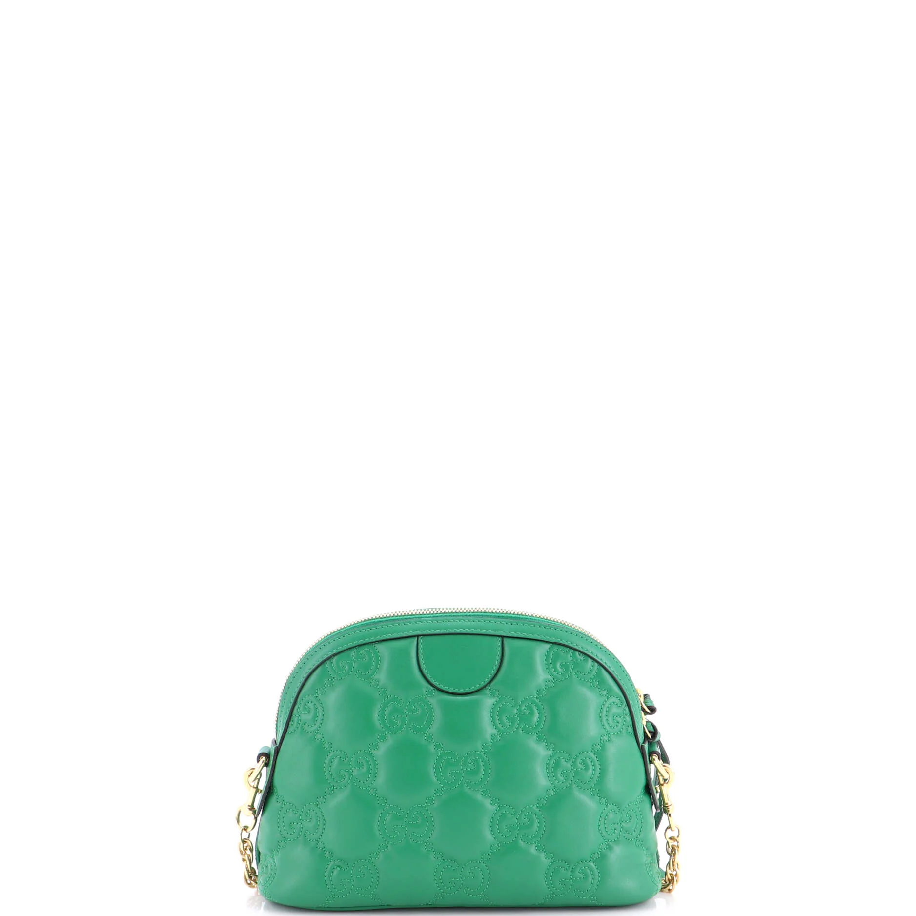 Dome Chain Zip Shoulder Bag GG Matelasse Leather Small - Image 4