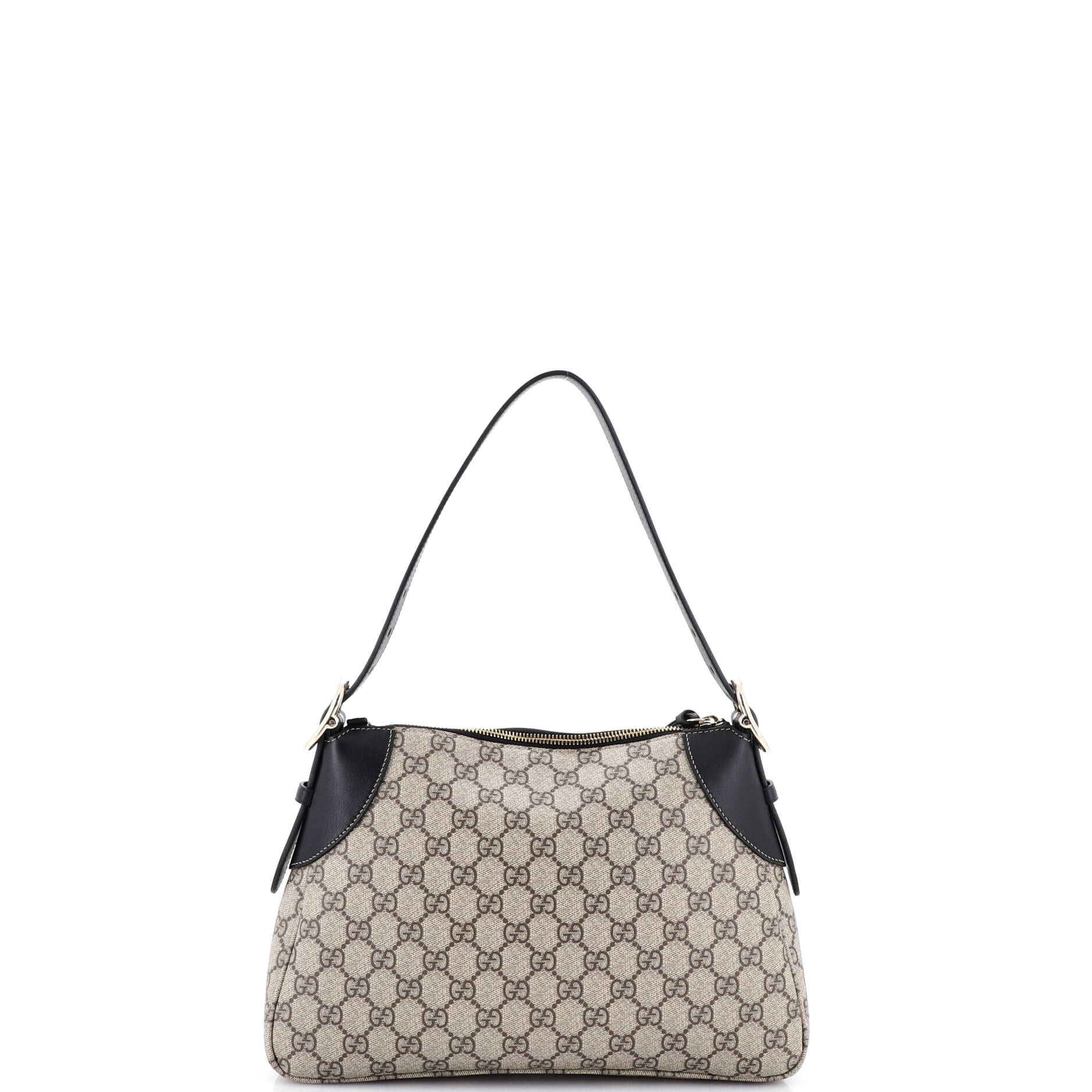 Emblem Shoulder Bag GG Coated Canvas with Leather Medium - Image 3