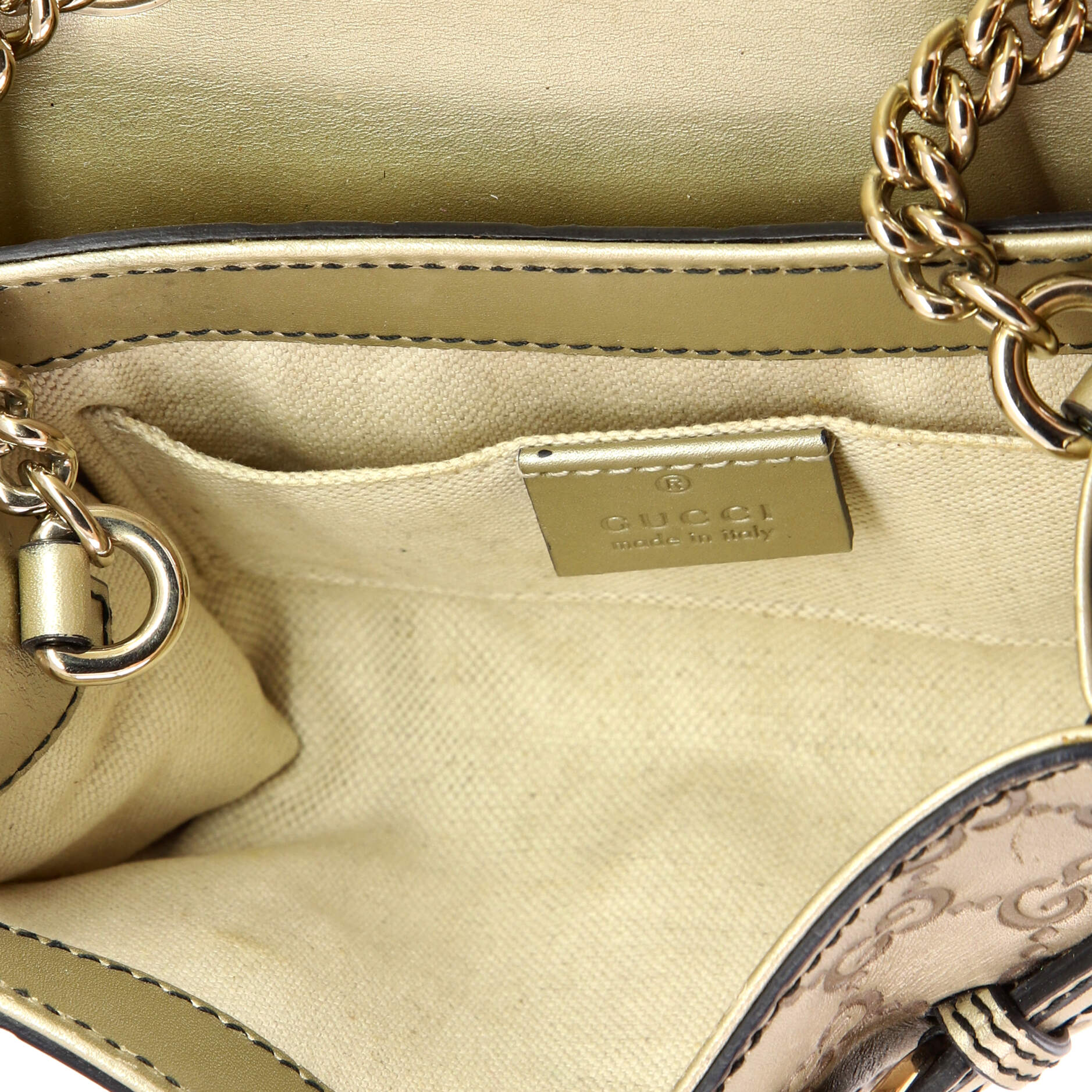Emily Chain Flap Bag Guccissima Leather Mini - Image 5