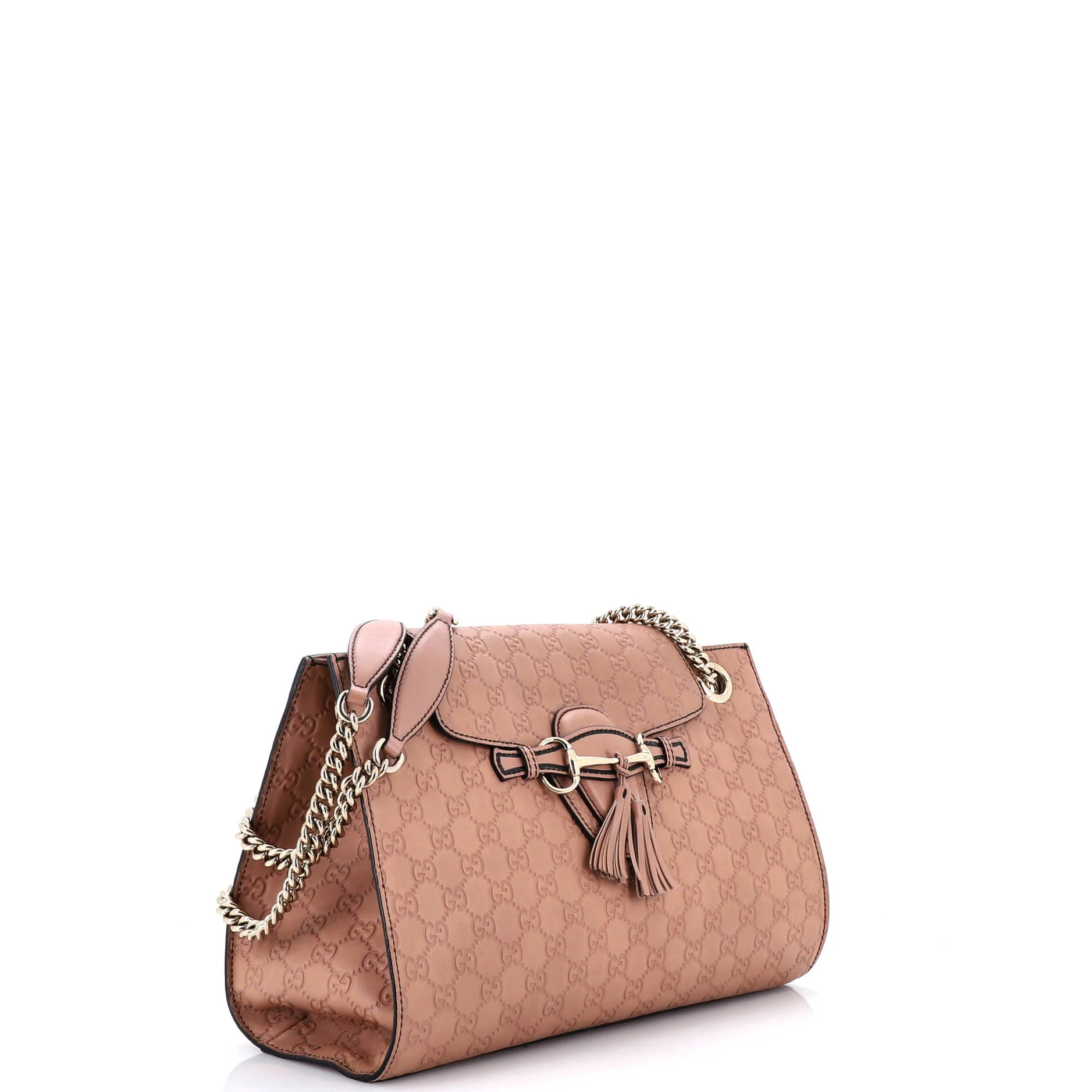 Emily Chain Flap Shoulder Bag Guccissima Leather Large - Image 2