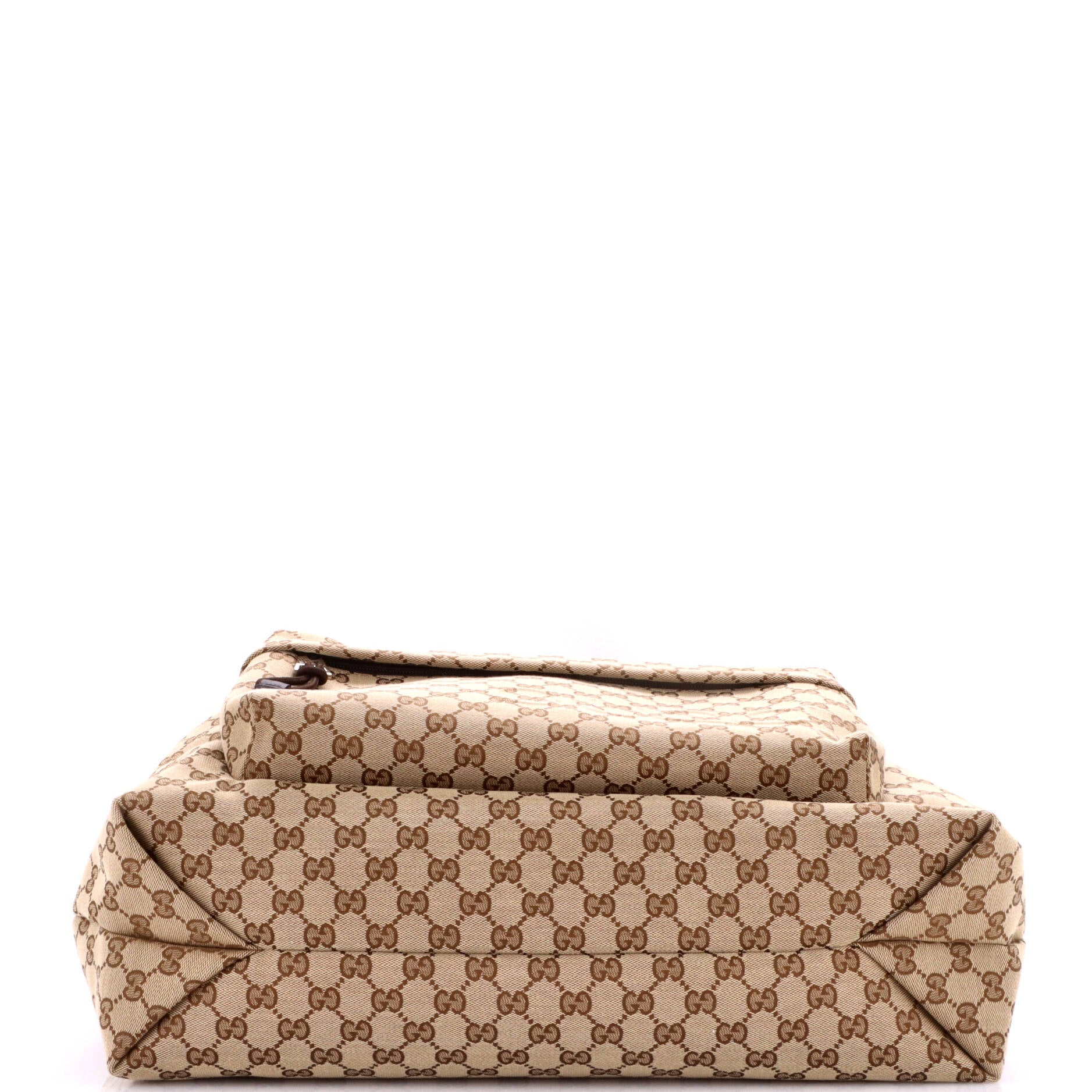 Front Pocket Debossed Logo Tote GG Canvas Large - Image 4