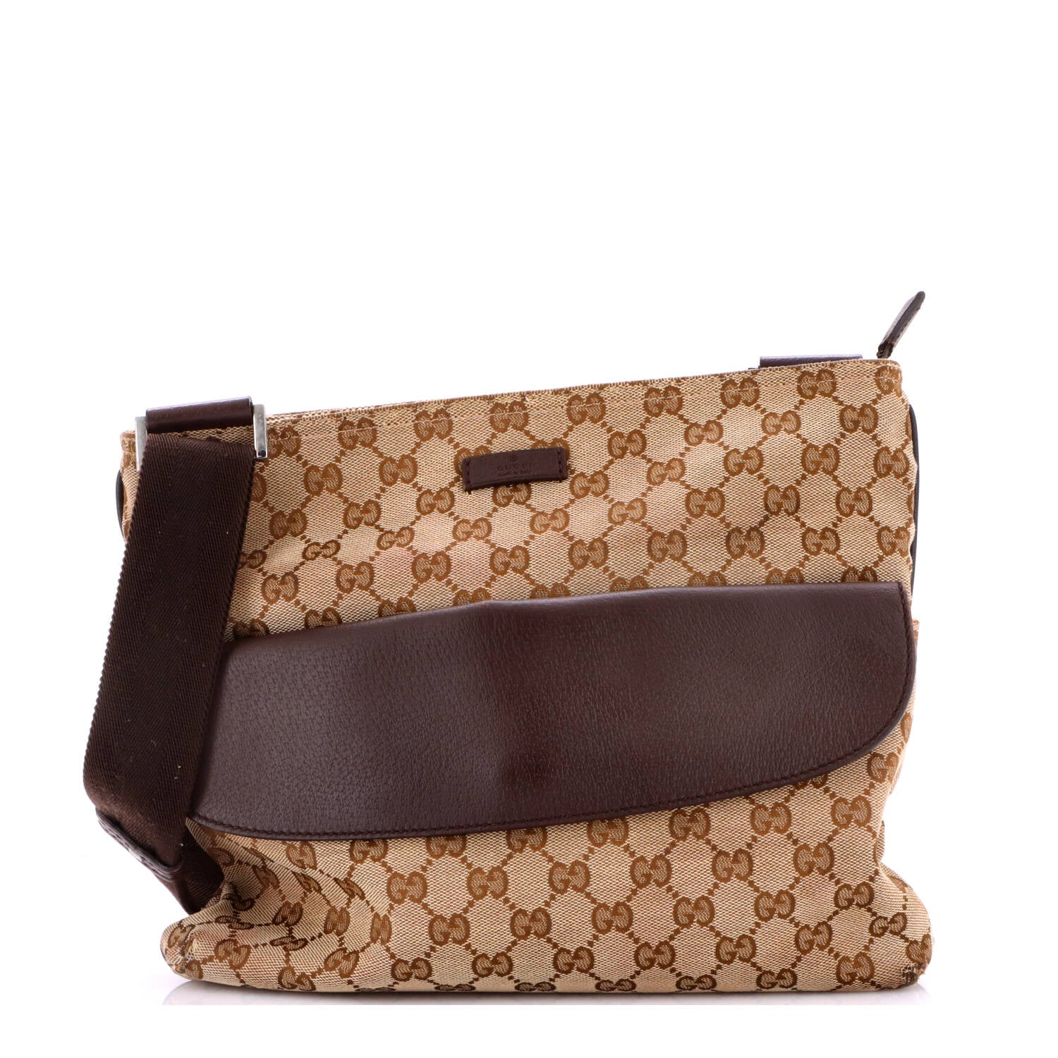 Front Pocket Messenger Bag GG Canvas Medium