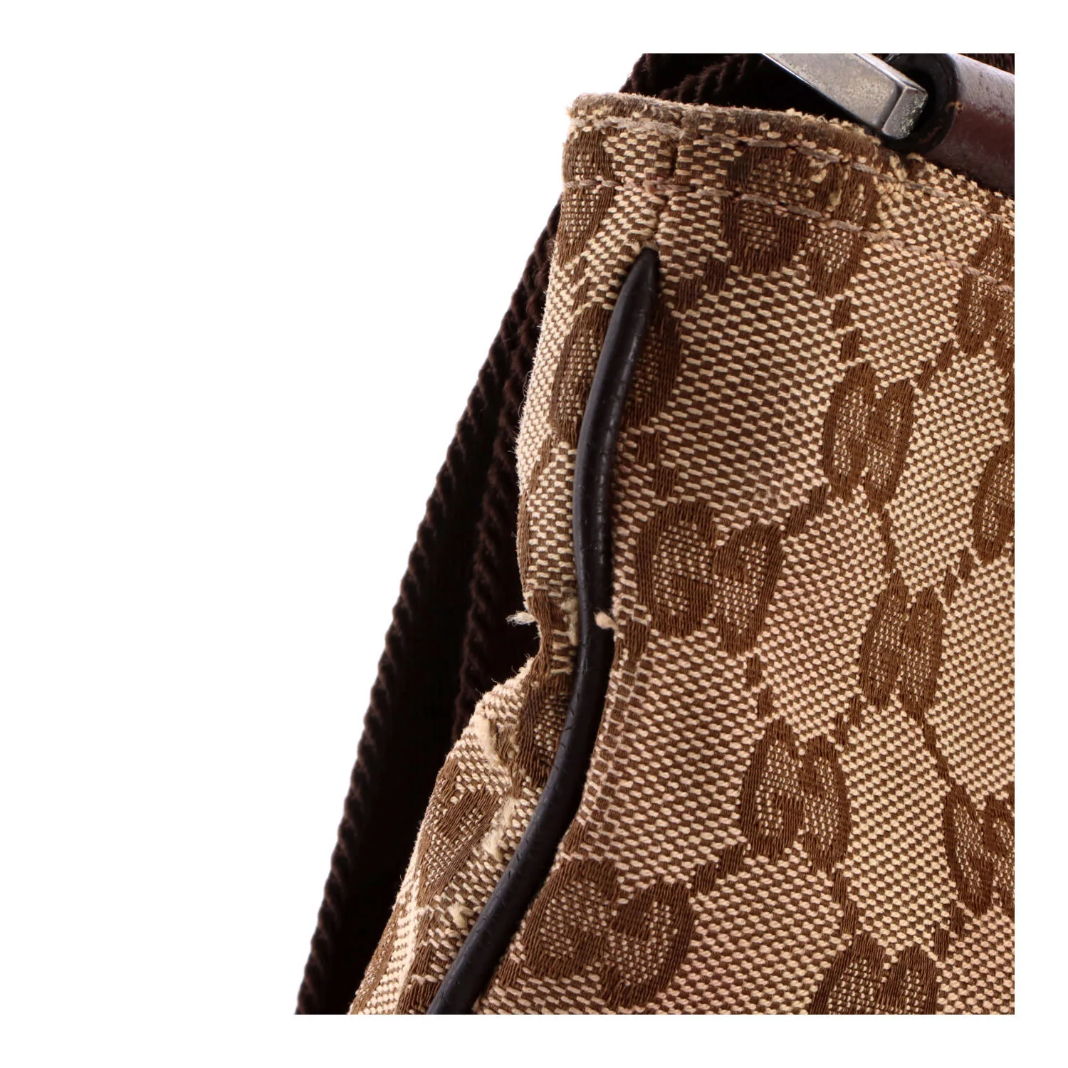 Front Pocket Messenger Bag GG Canvas Medium - Image 8