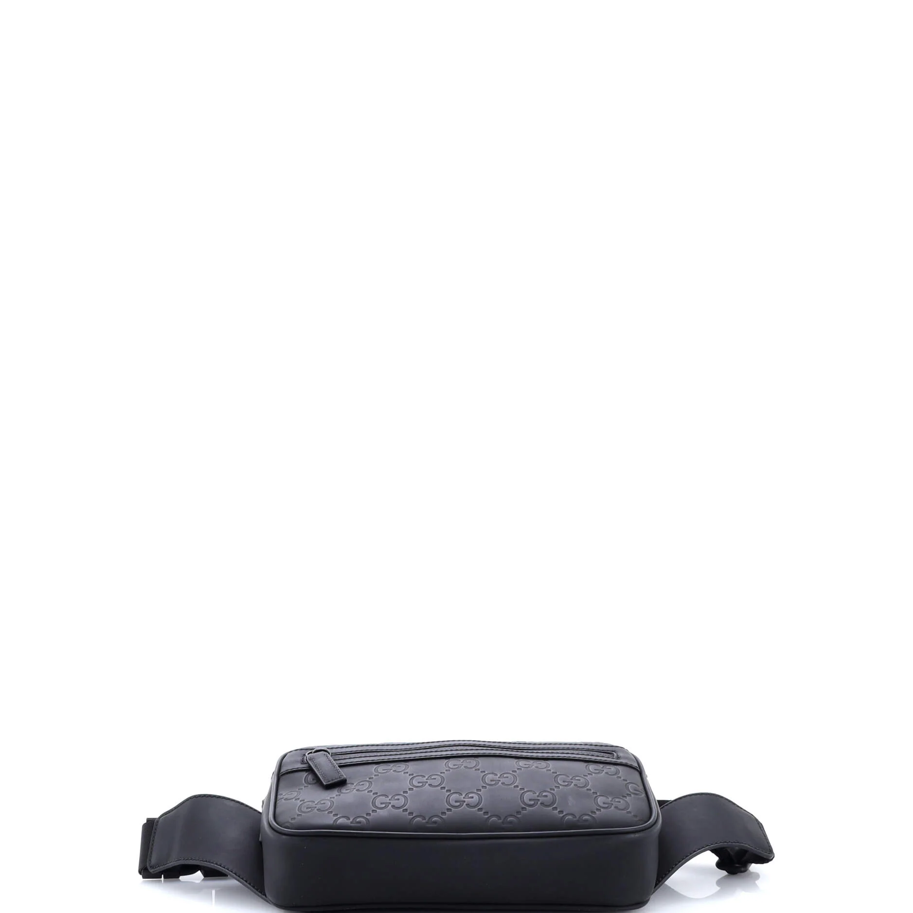 Front Zip Belt Bag GG Rubber Effect Leather - Image 4