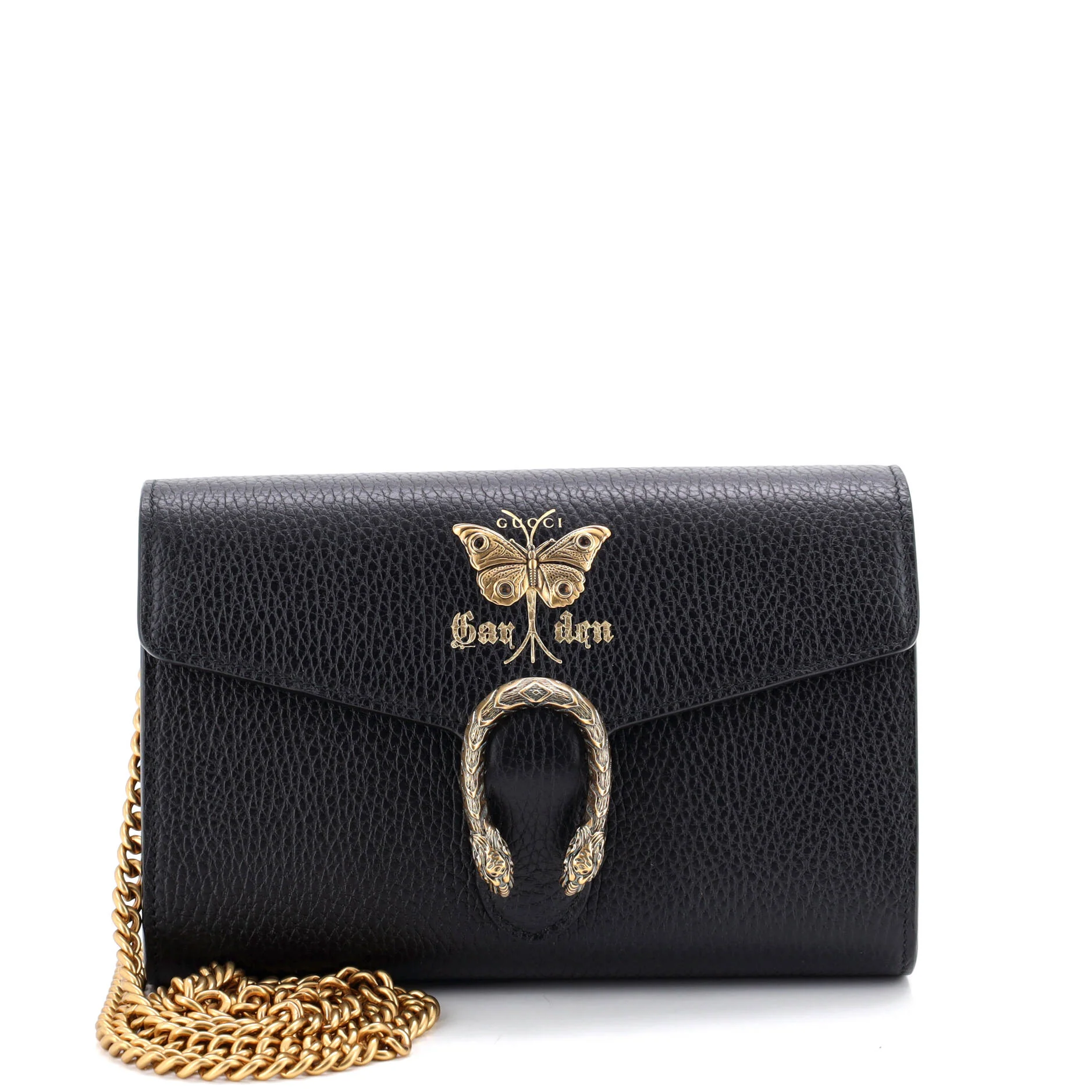 Garden Dionysus Chain Wallet Embellished Leather