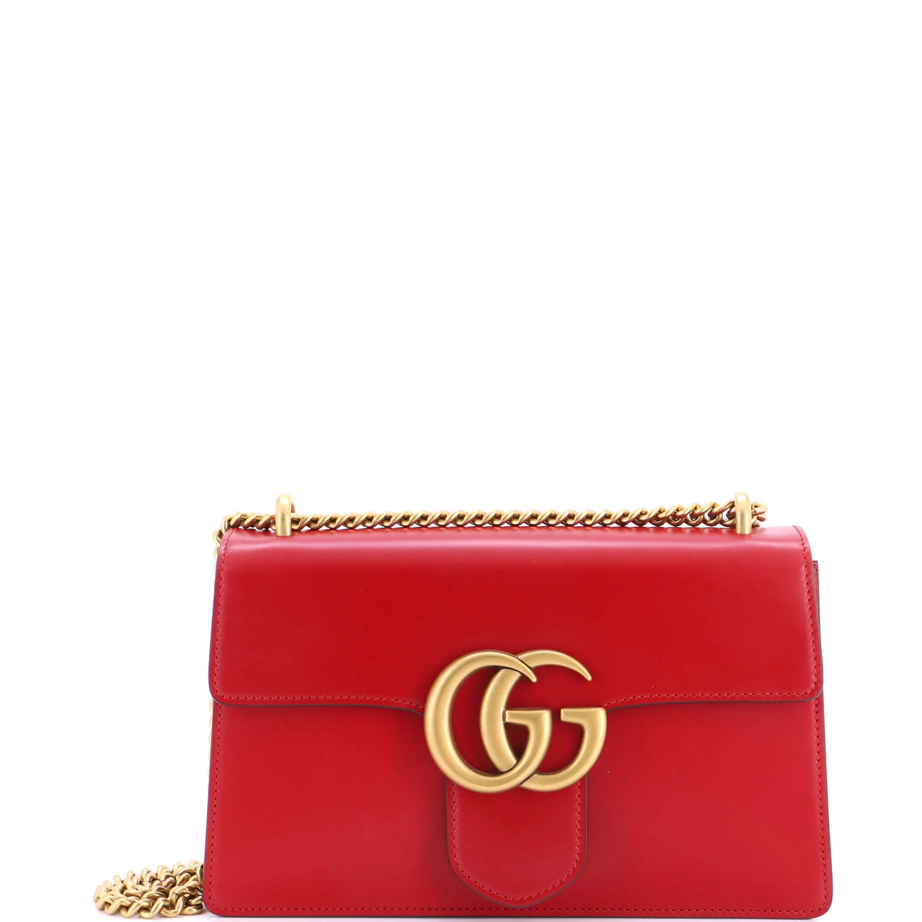 GG Marmont Chain Shoulder Bag Leather Medium