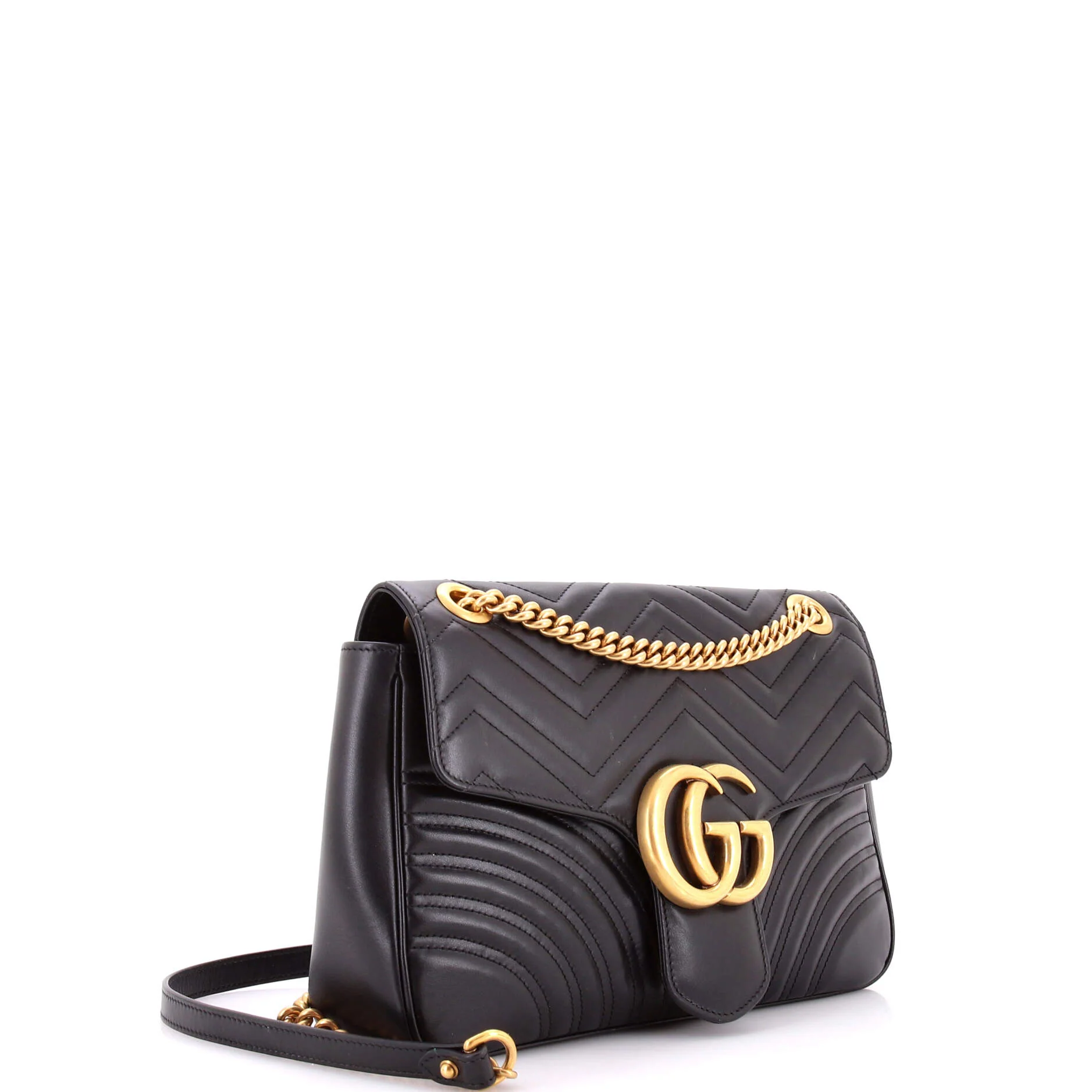GG Marmont Flap Bag Matelasse Leather Large - Image 2