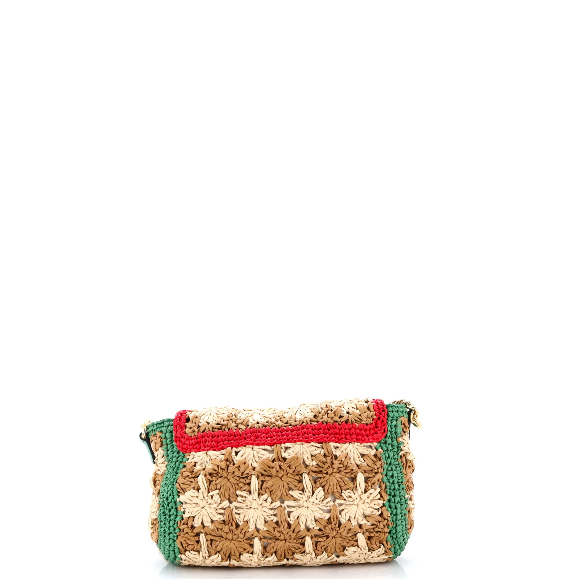 GG Marmont Flap Bag Raffia Small - Image 3
