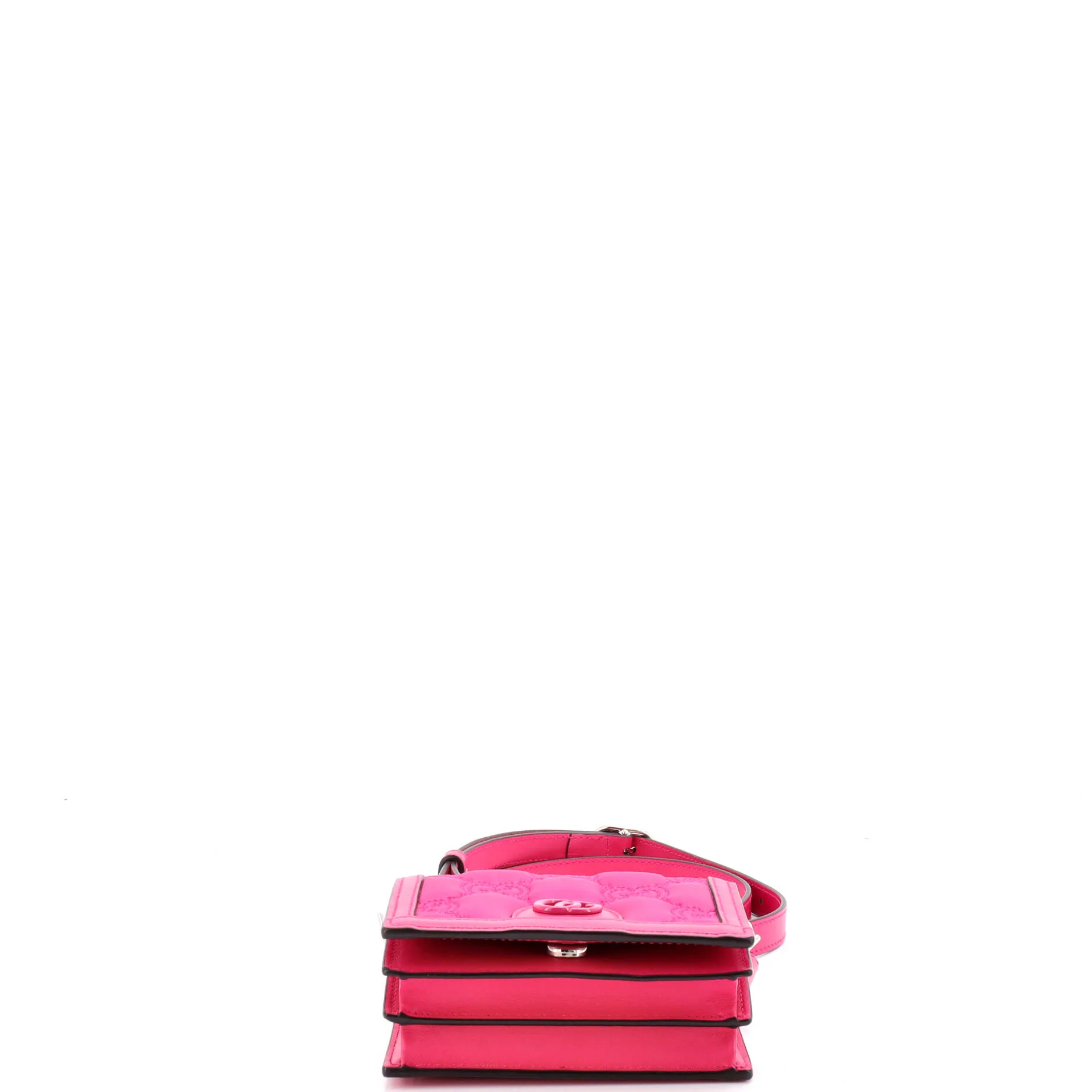 GG Marmont Flap Messenger Bag GG Matelasse Nylon with Leather Mini - Image 4
