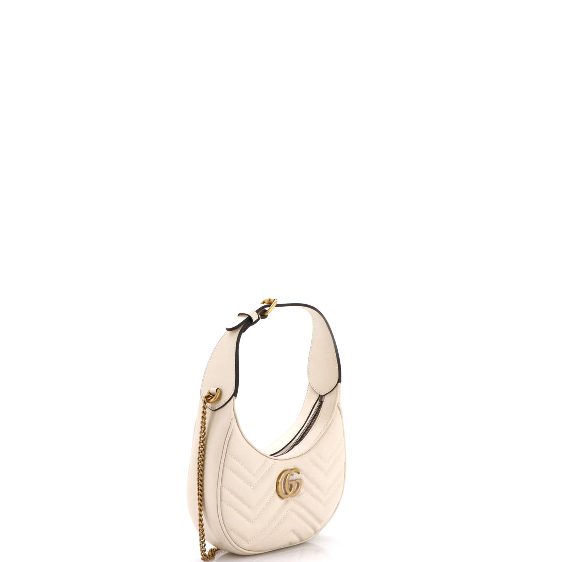 GG Marmont Half Moon Hobo Matelasse Leather Mini - Image 2
