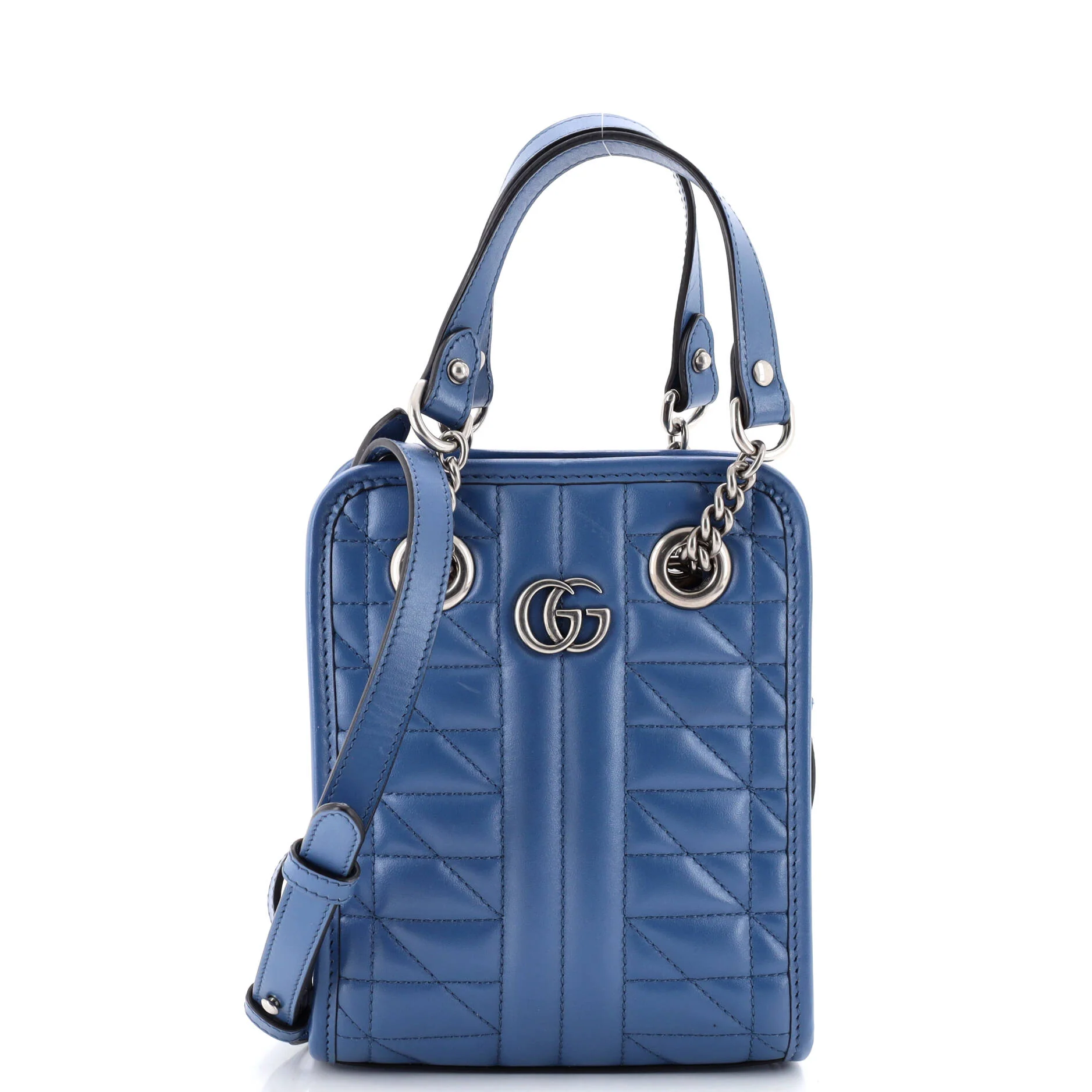 GG Marmont Handle Crossbody Bag Matelasse Leather Mini