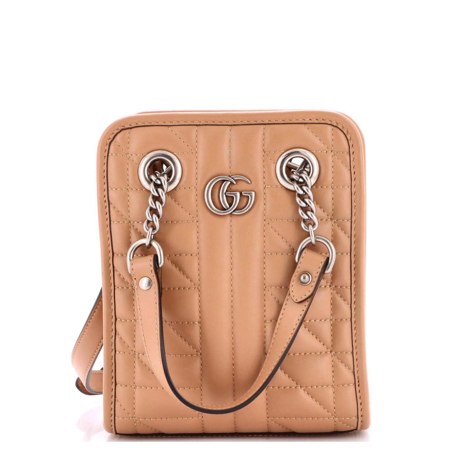 GG Marmont Handle Crossbody Bag Matelasse Leather Mini