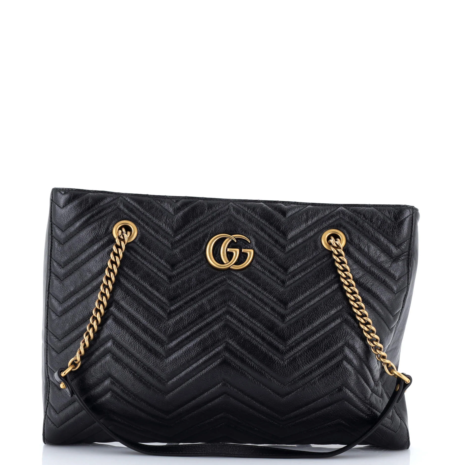 GG Marmont Zip Tote Matelasse Leather Medium