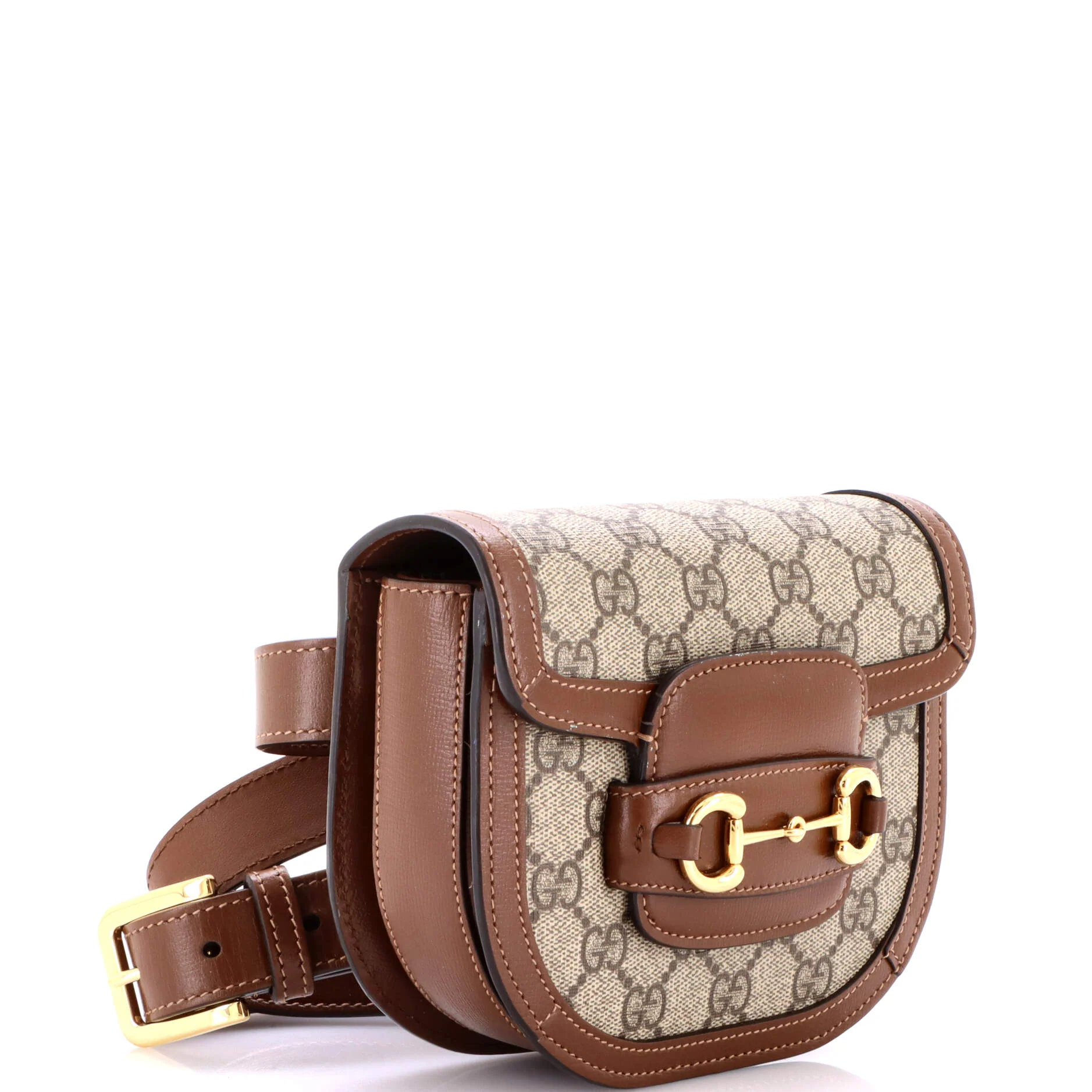 Horsebit 1955 Belt Bag GG Coated Canvas with Leather Mini - Image 2