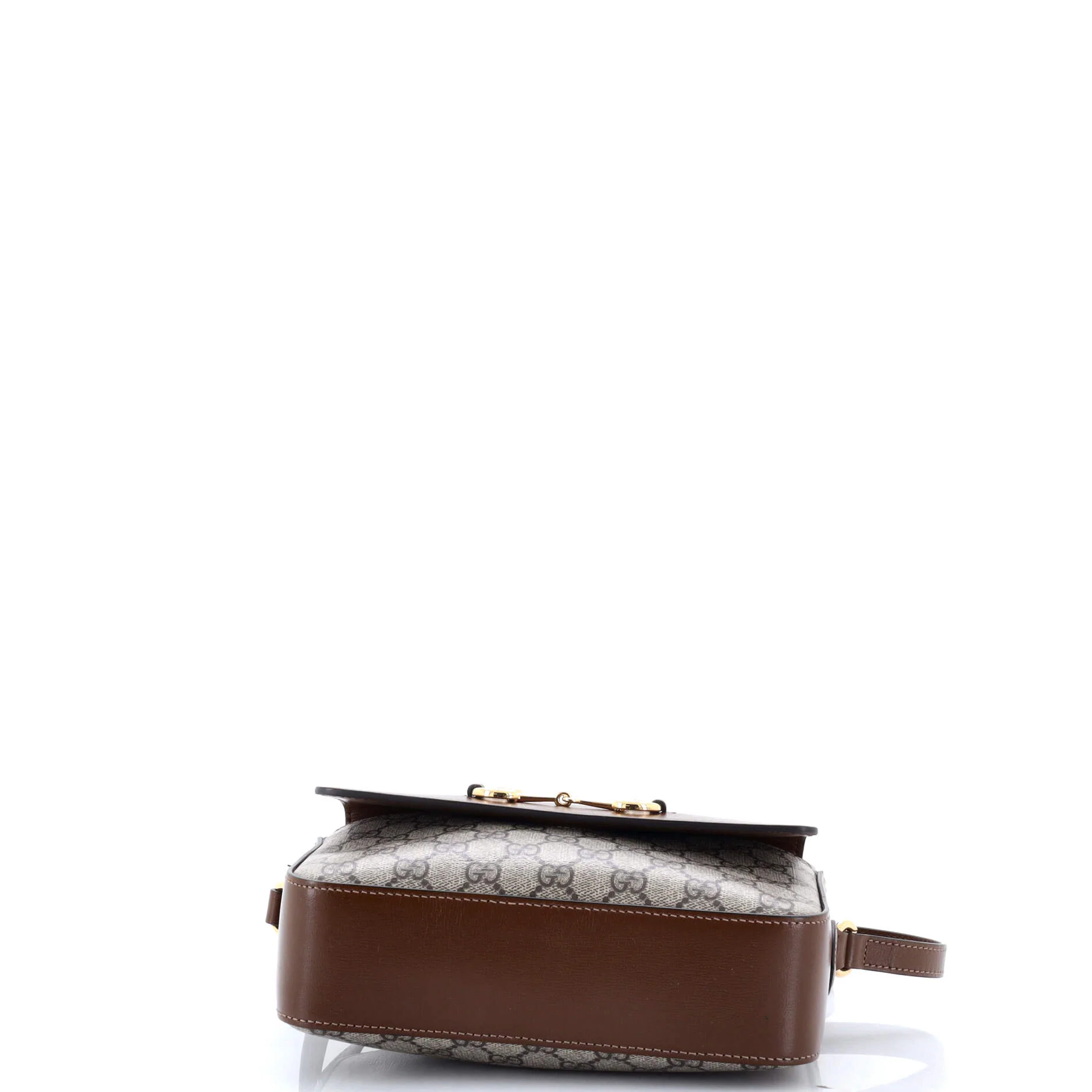 Horsebit 1955 Flap Pocket Camera Bag GG Coated Canvas and Leather Small - Image 4