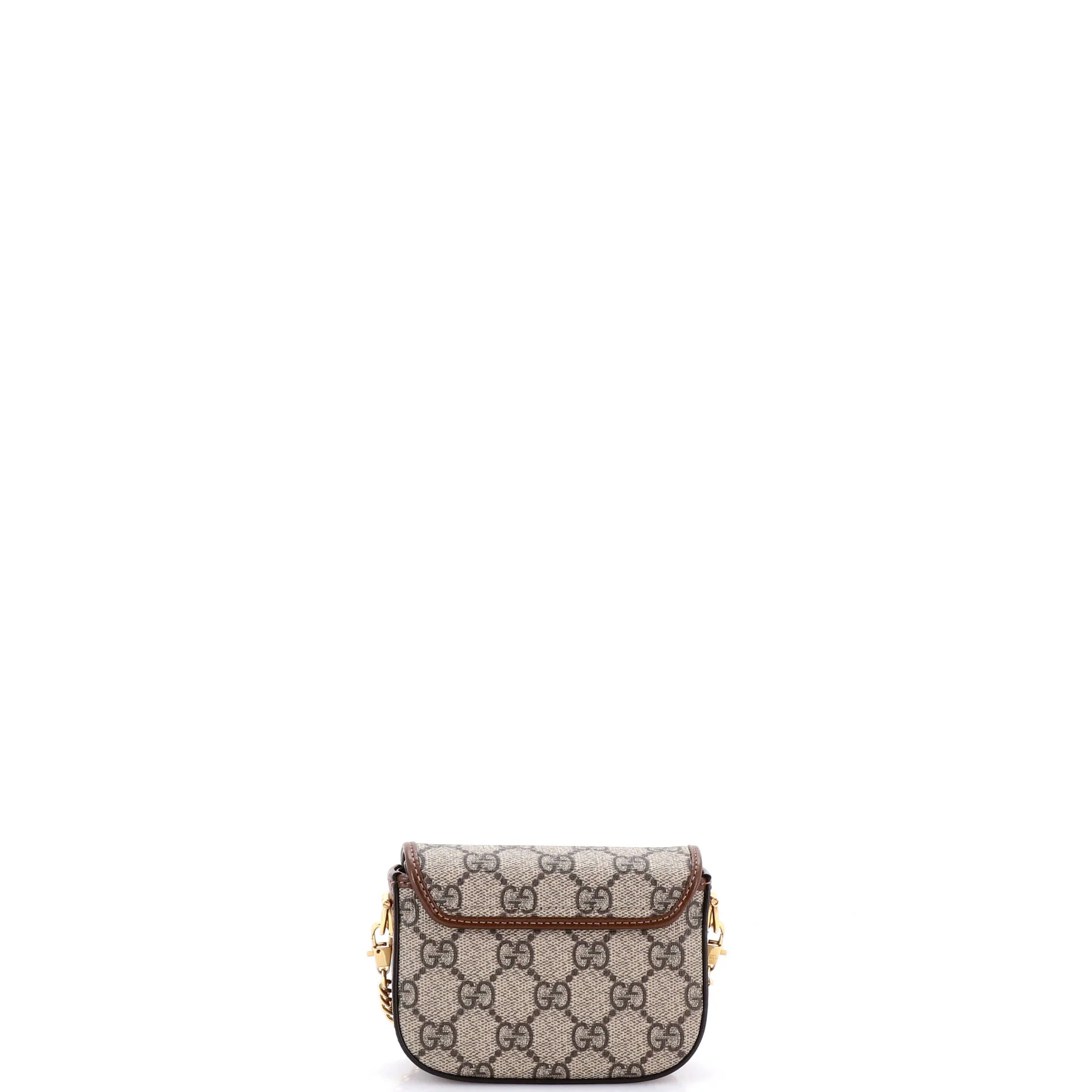 Horsebit 1955 Flap Wallet with Strap GG Coated Canvas - Image 3