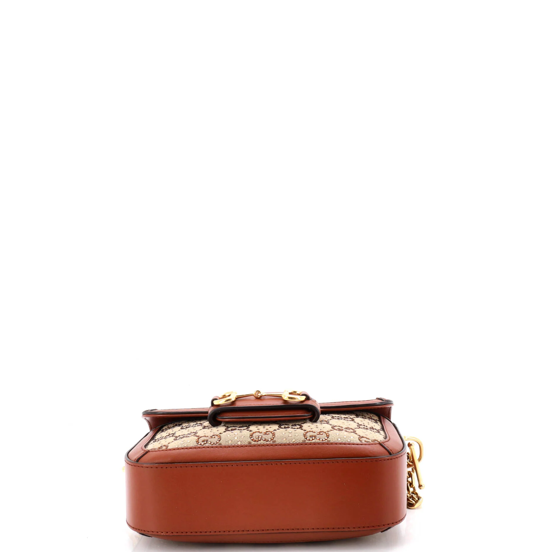 Horsebit 1955 Shoulder Bag Crystal Embellished GG Canvas Mini - Image 4