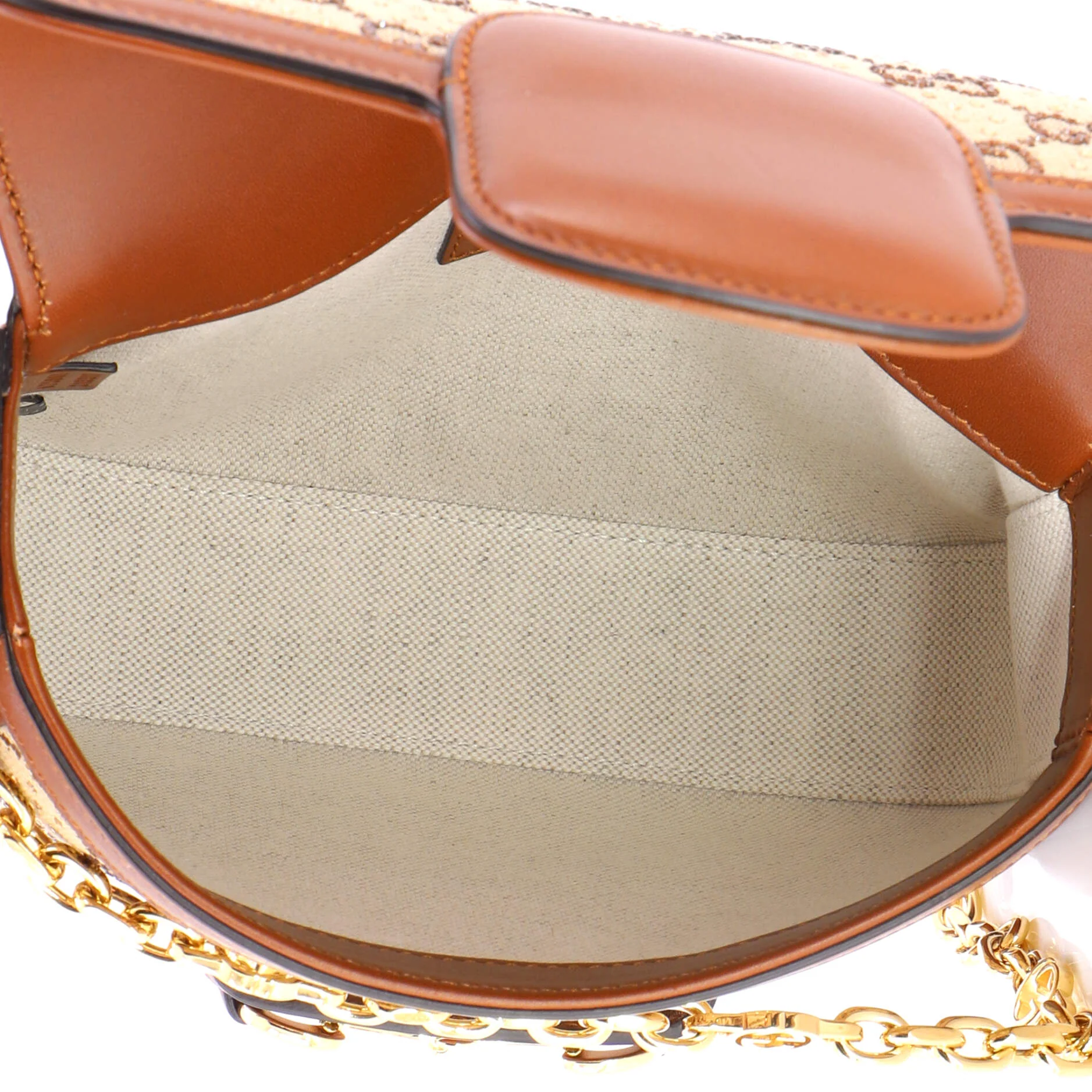 Horsebit 1955 Shoulder Bag Crystal Embellished GG Canvas Mini - Image 5