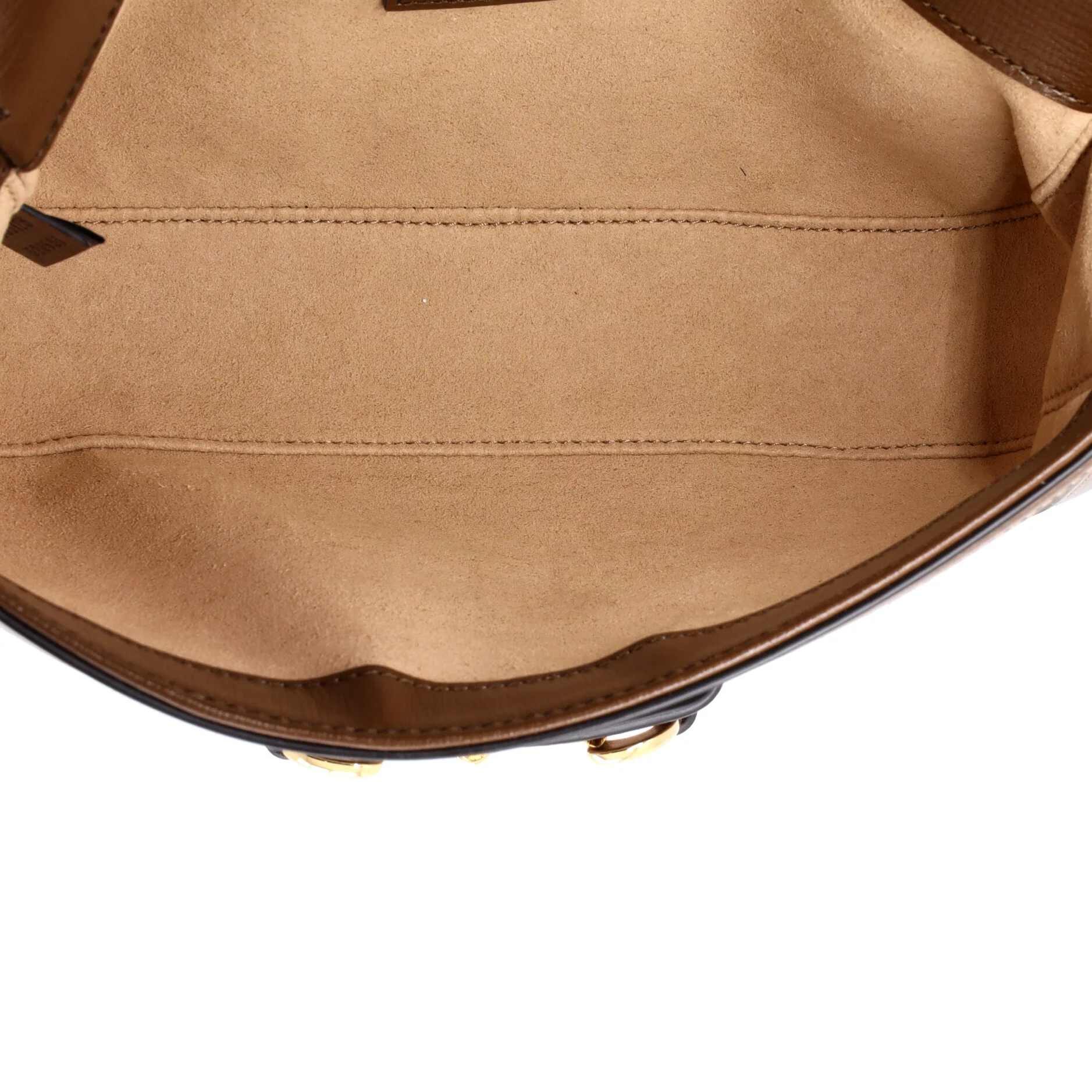 Horsebit 1955 Shoulder Bag GG Coated Canvas with Leather East West - Image 5