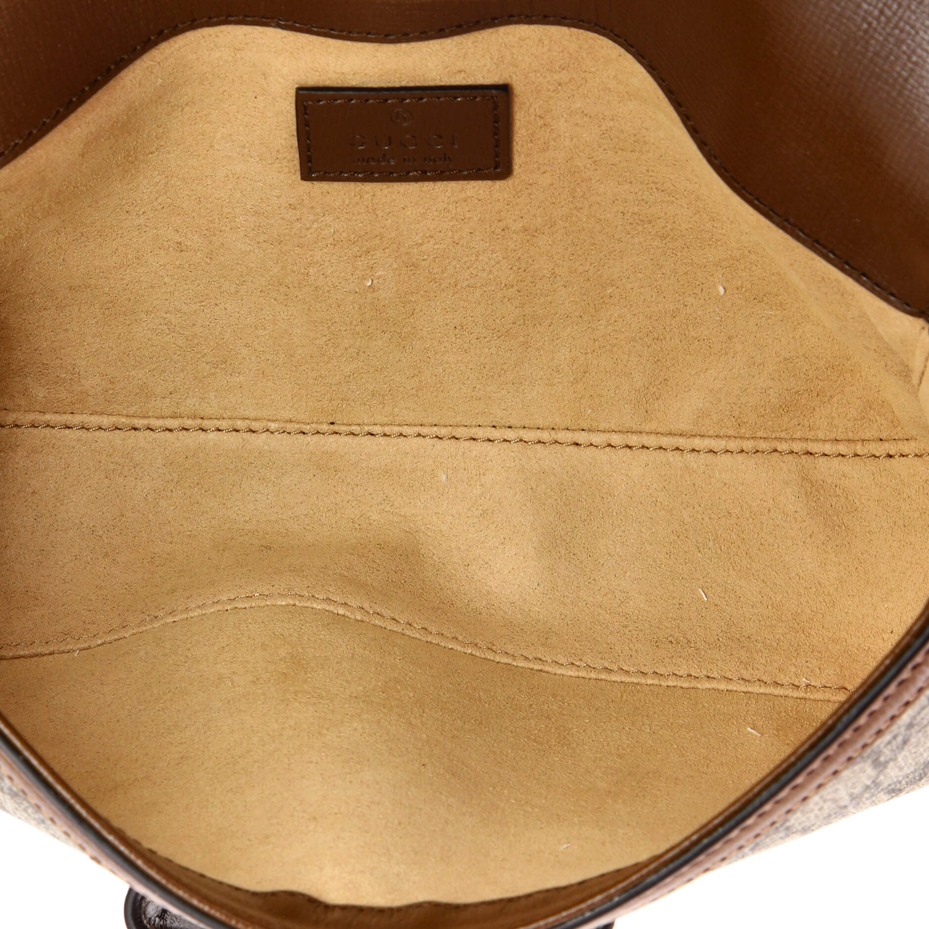Horsebit 1955 Shoulder Bag GG Coated Canvas with Leather East West - Image 6