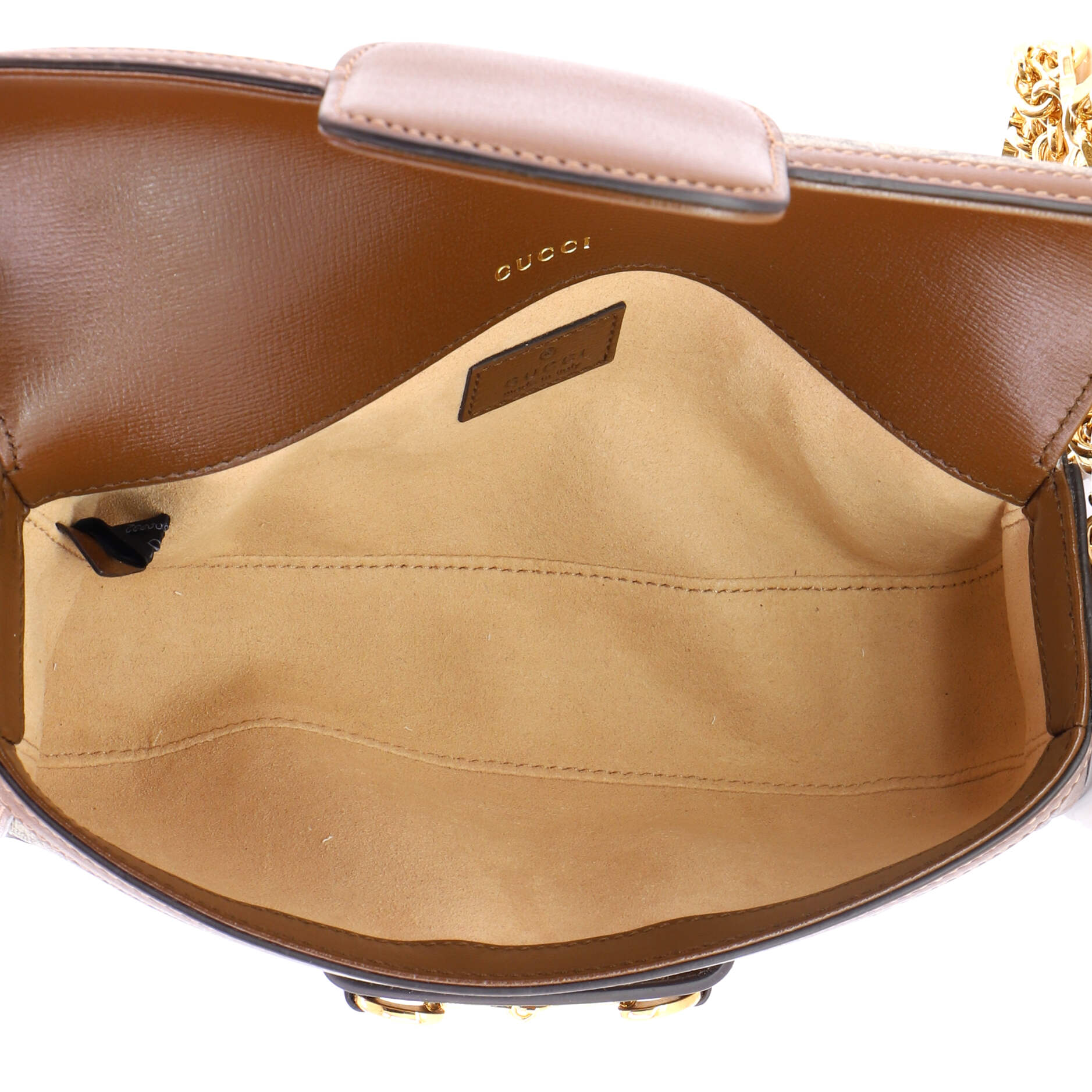 Horsebit 1955 Shoulder Bag GG Coated Canvas with Leather East West - Image 5