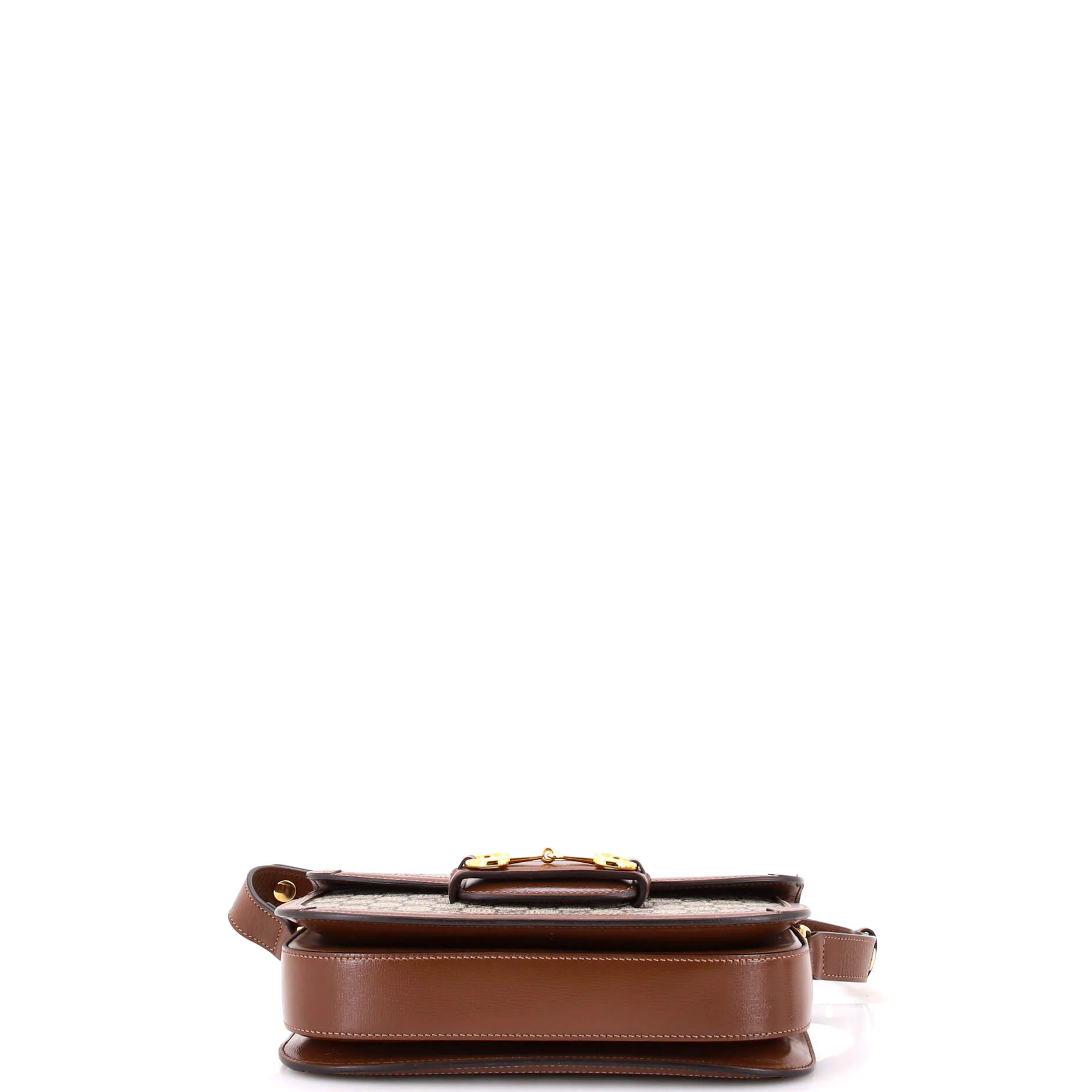 Horsebit 1955 Shoulder Bag GG Coated Canvas with Leather Small - Image 4