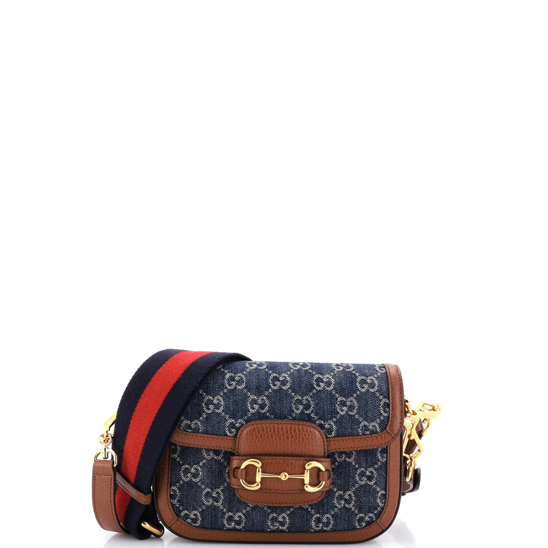 Horsebit 1955 Shoulder Bag GG Denim Mini