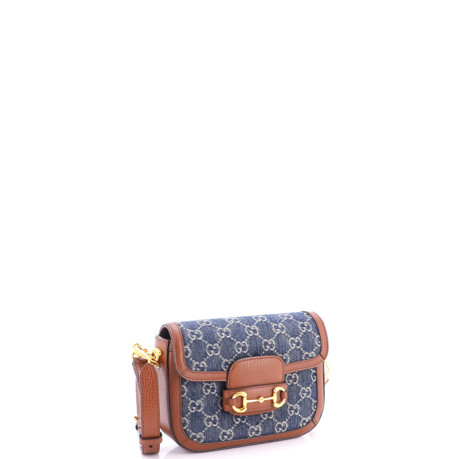 Horsebit 1955 Shoulder Bag GG Denim Mini - Image 3