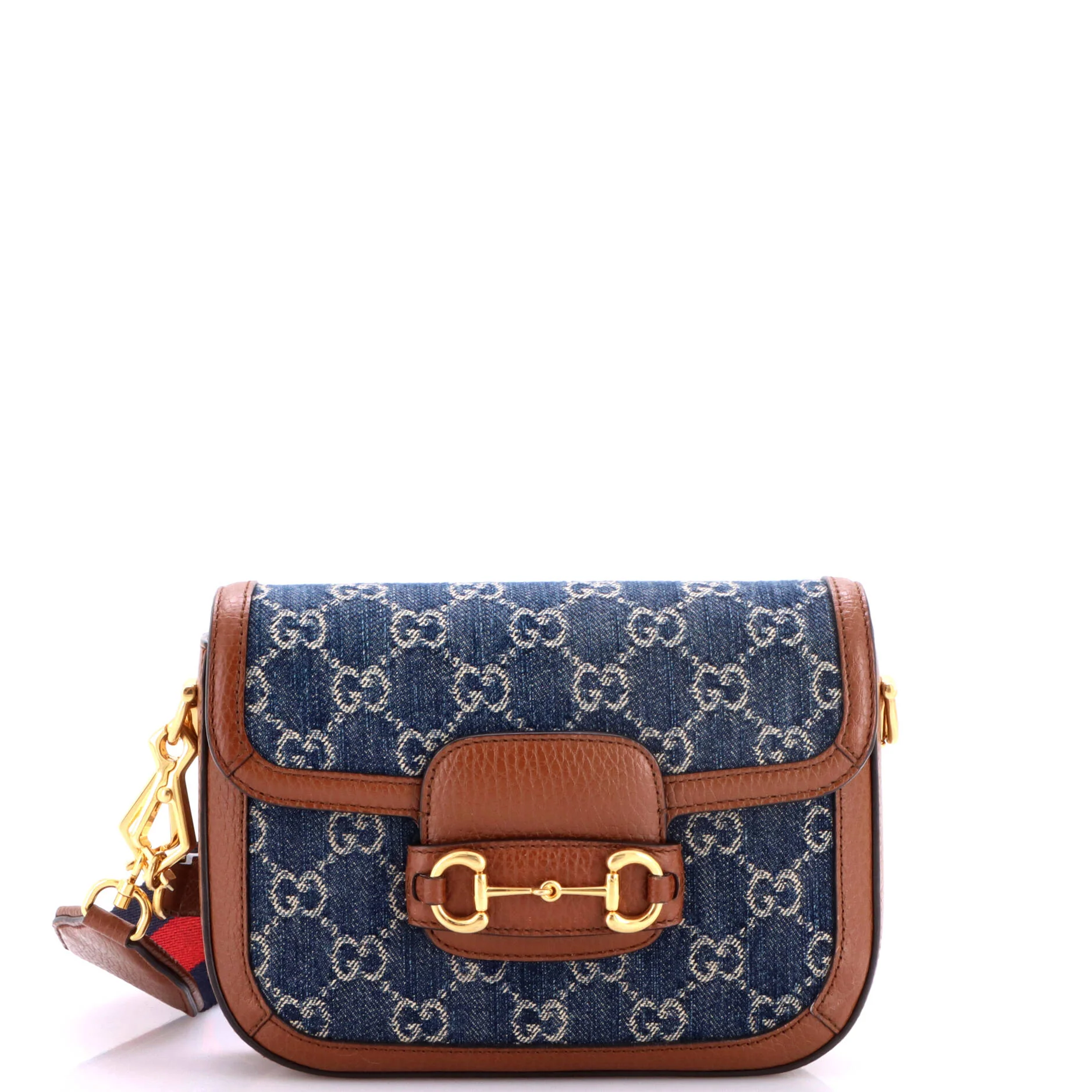 Horsebit 1955 Shoulder Bag GG Denim Mini