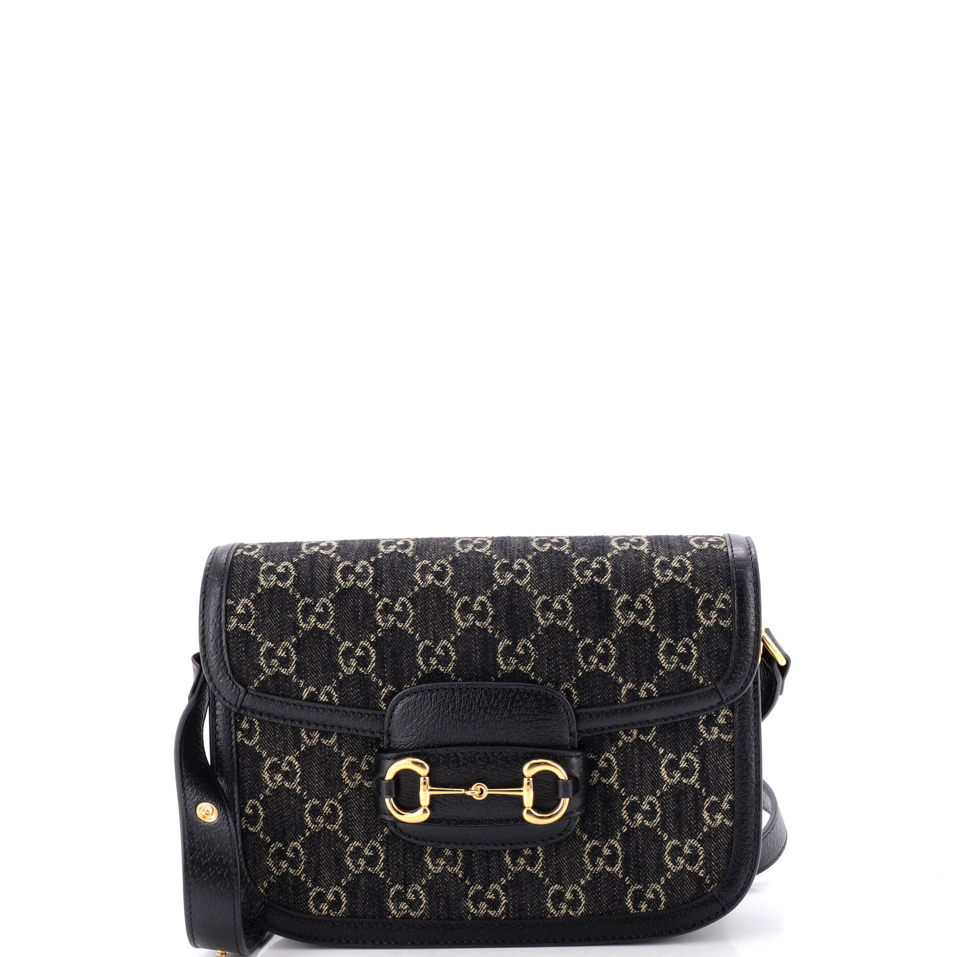 Horsebit 1955 Shoulder Bag GG Denim Small