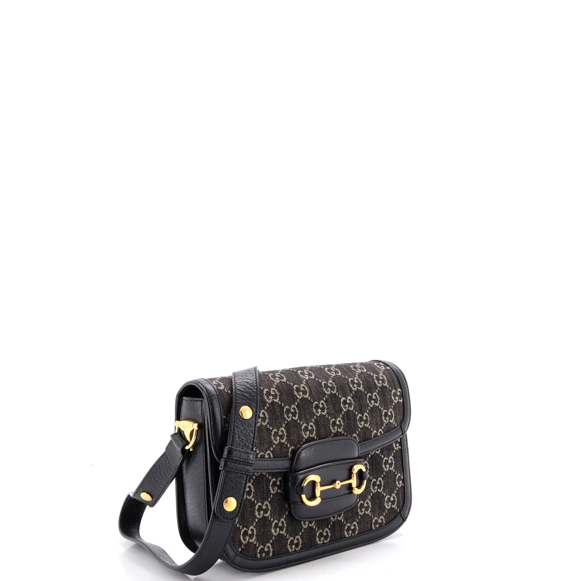 Horsebit 1955 Shoulder Bag GG Denim Small - Image 2