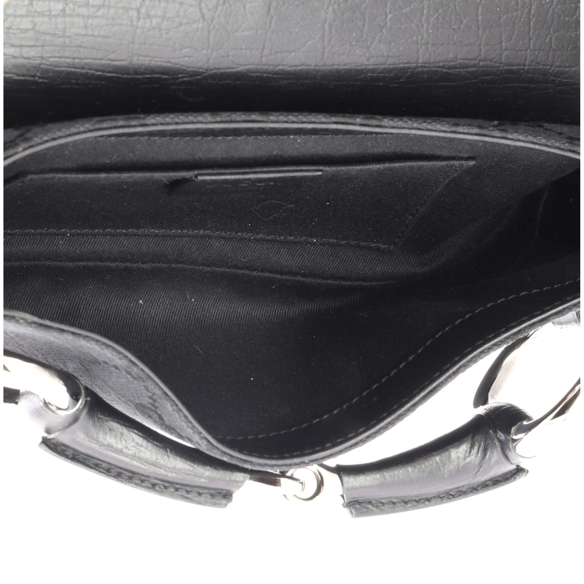 Horsebit Chain Clutch GG Canvas with Leather Medium - Image 5