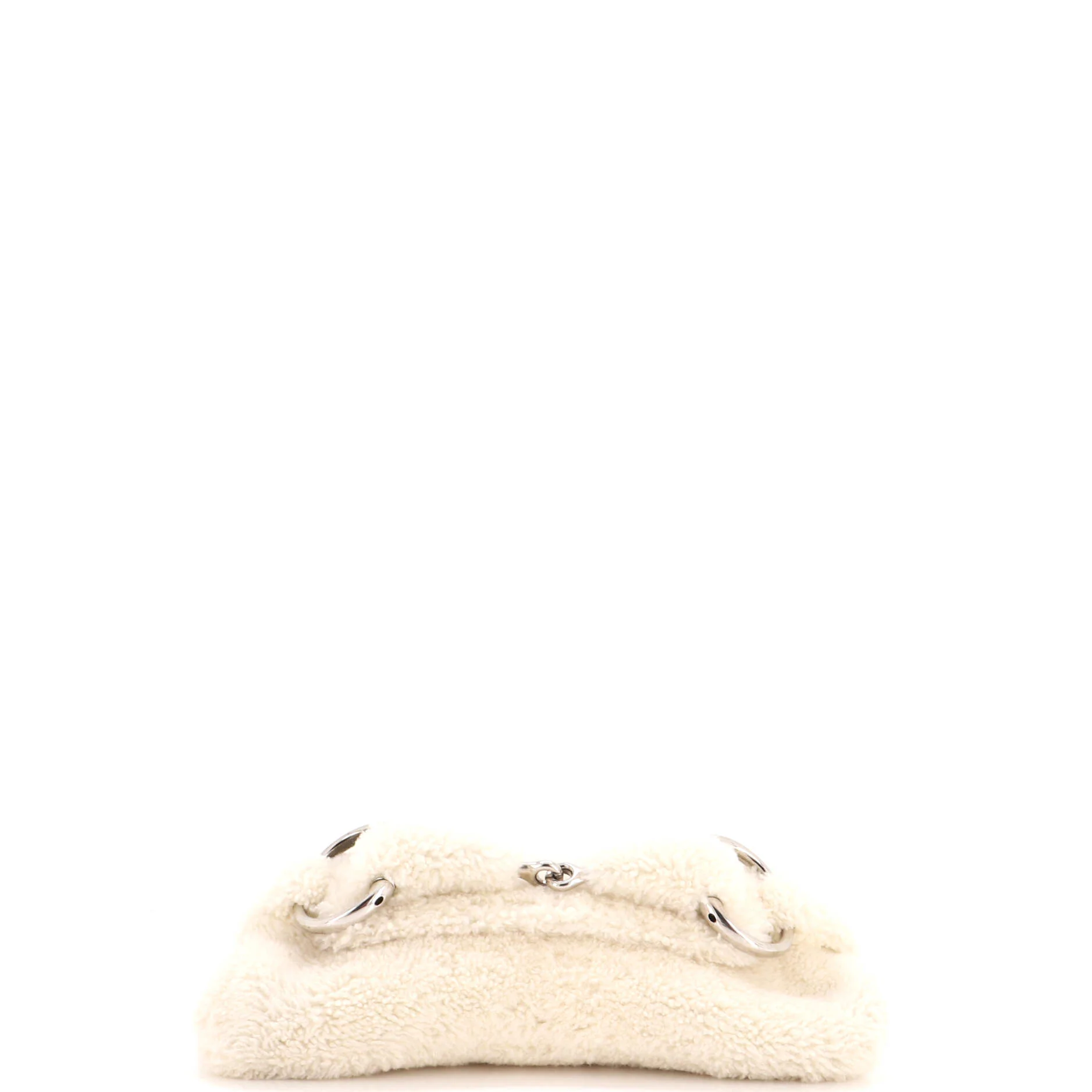 Horsebit Chain Shoulder Bag Shearling Medium - Image 4
