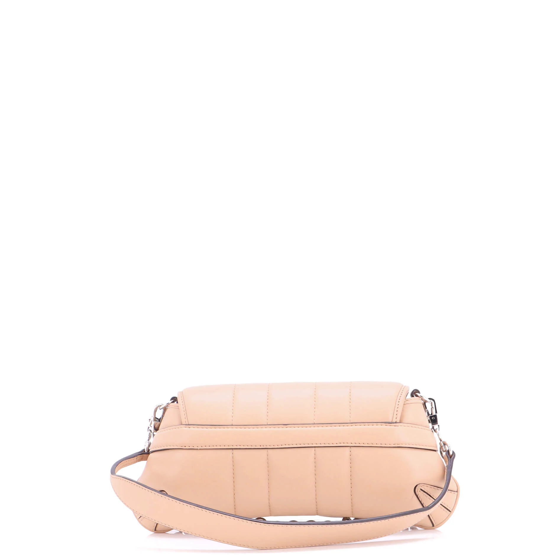 Horsebit Chain Shoulder Bag Vertical Quilted Leather Small - Image 3