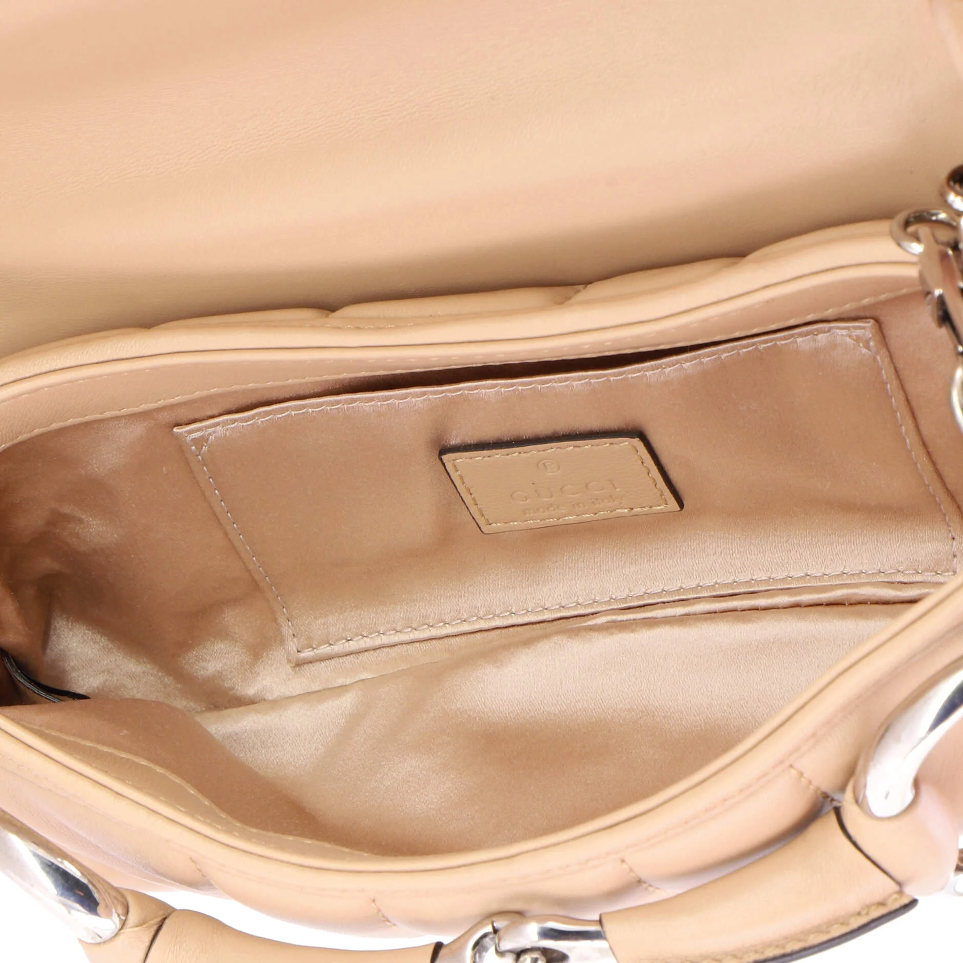 Horsebit Chain Shoulder Bag Vertical Quilted Leather Small - Image 5