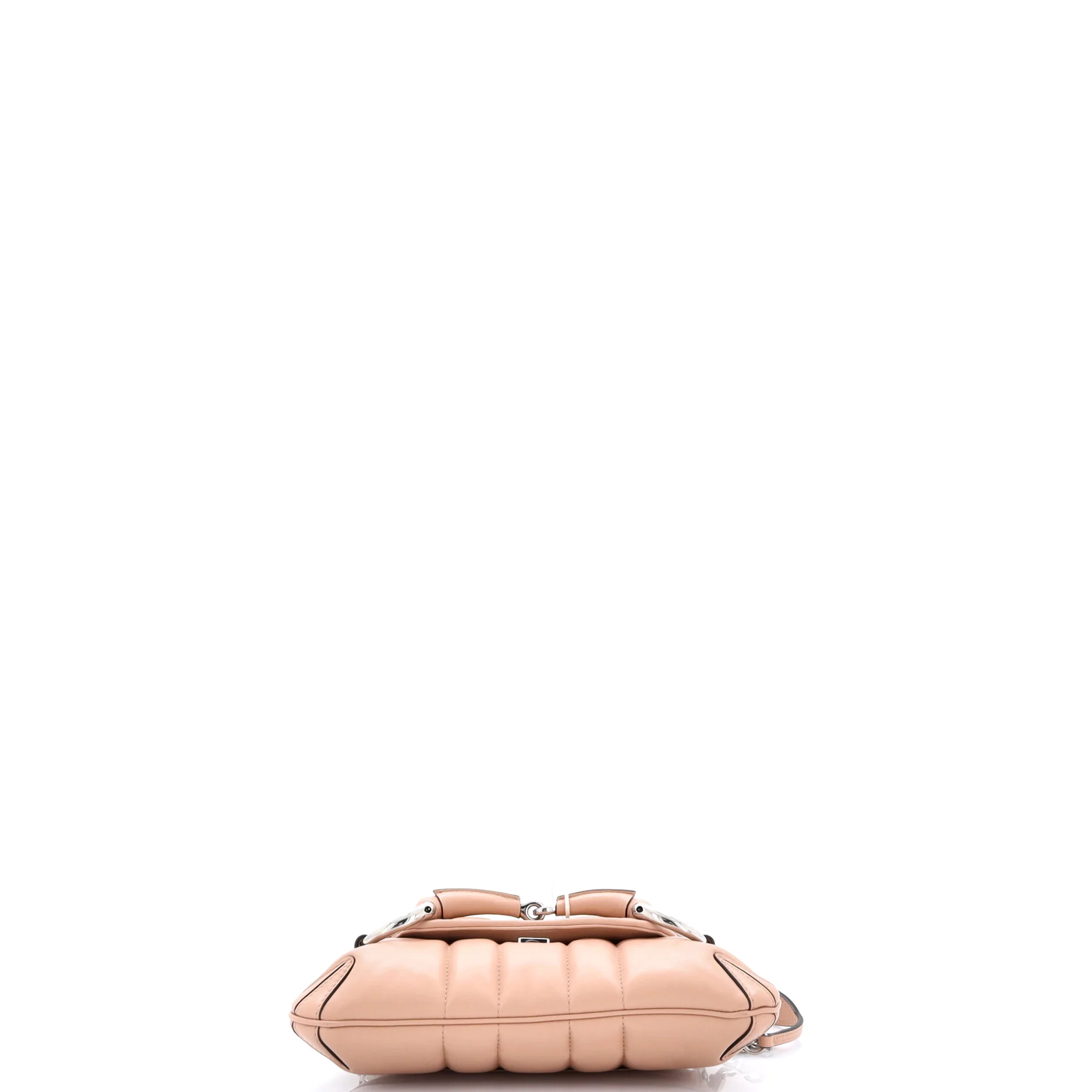 Horsebit Chain Shoulder Bag Vertical Quilted Leather Small - Image 4