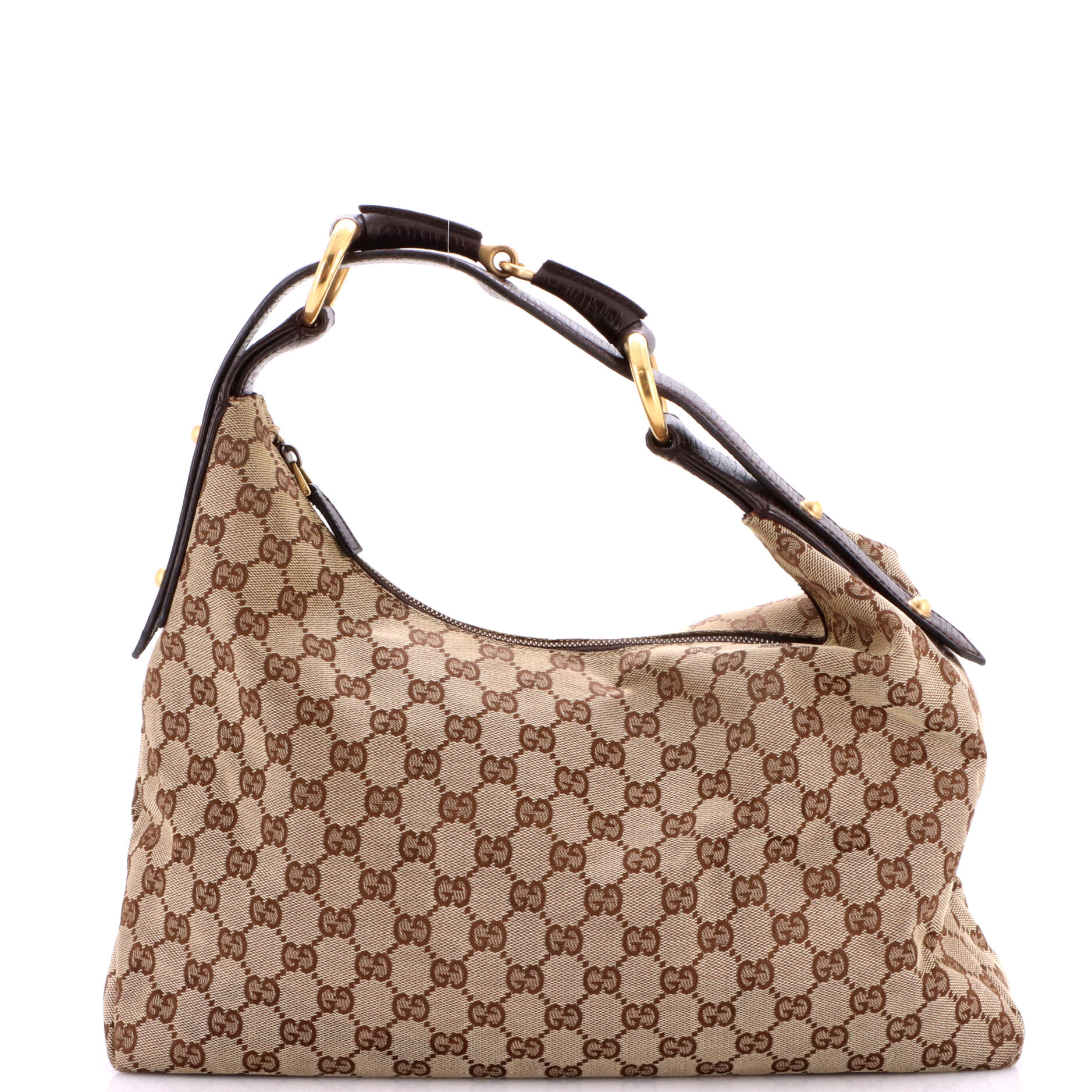 Horsebit Hobo GG Canvas Medium