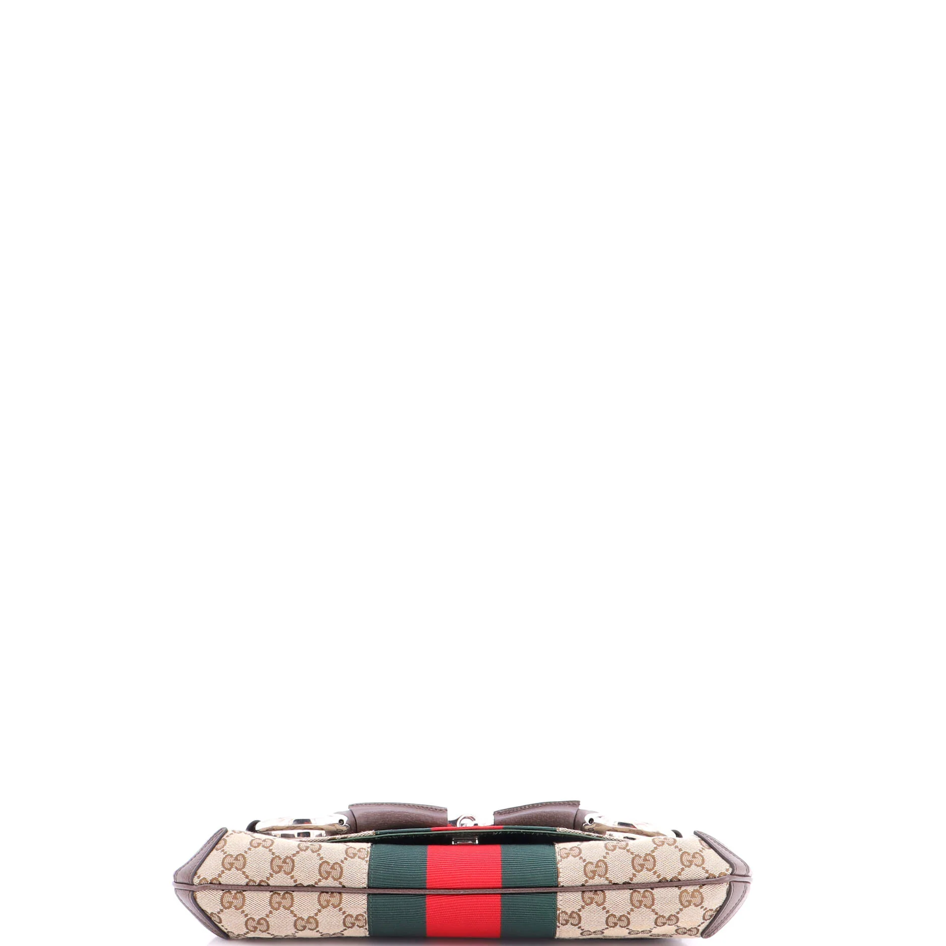 Horsebit NM Web Chain Clutch GG Canvas Medium - Image 4