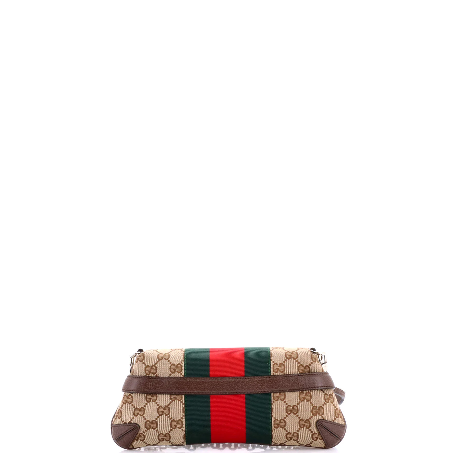 Horsebit NM Web Chain Clutch GG Canvas Small - Image 3