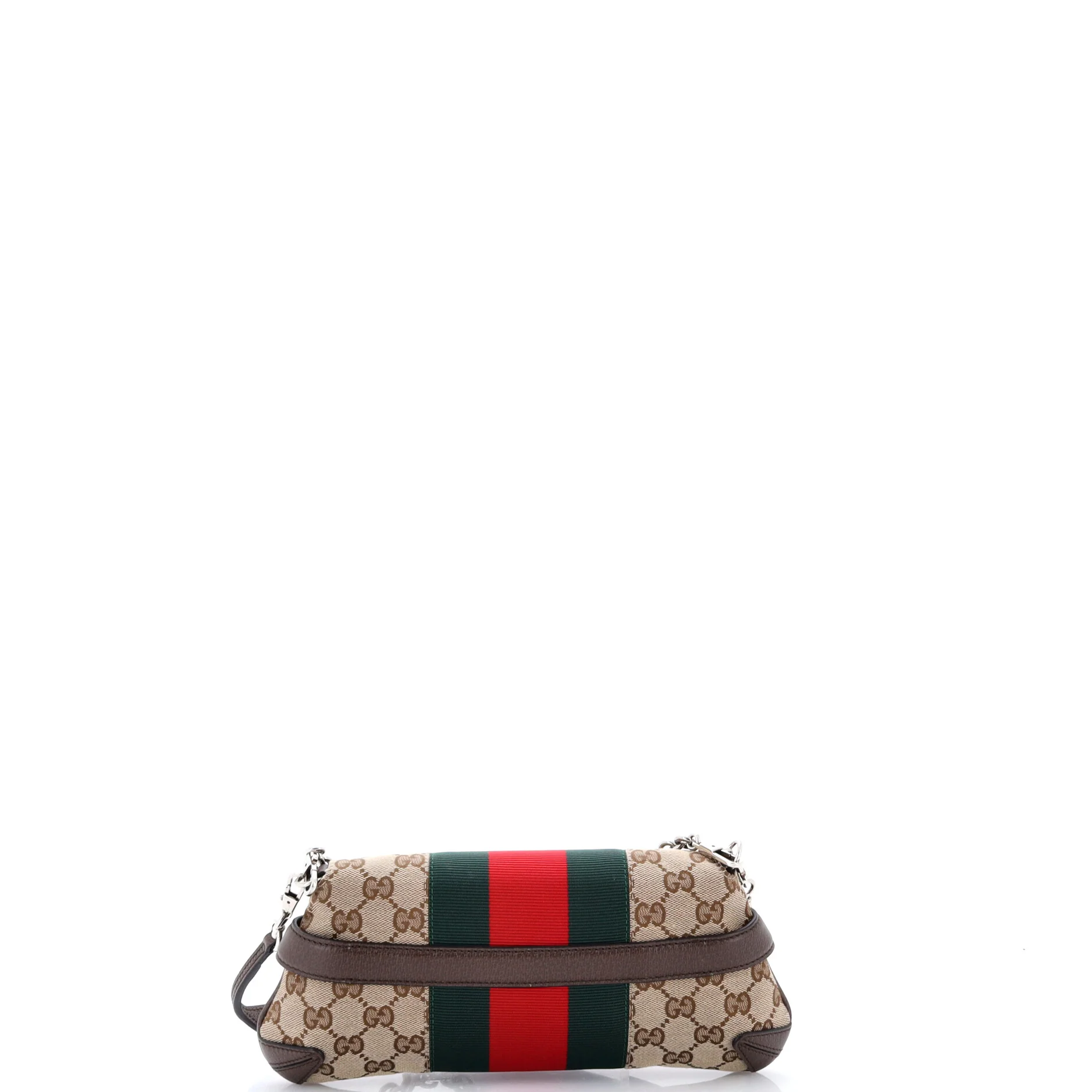 Horsebit NM Web Chain Clutch GG Canvas Small - Image 3